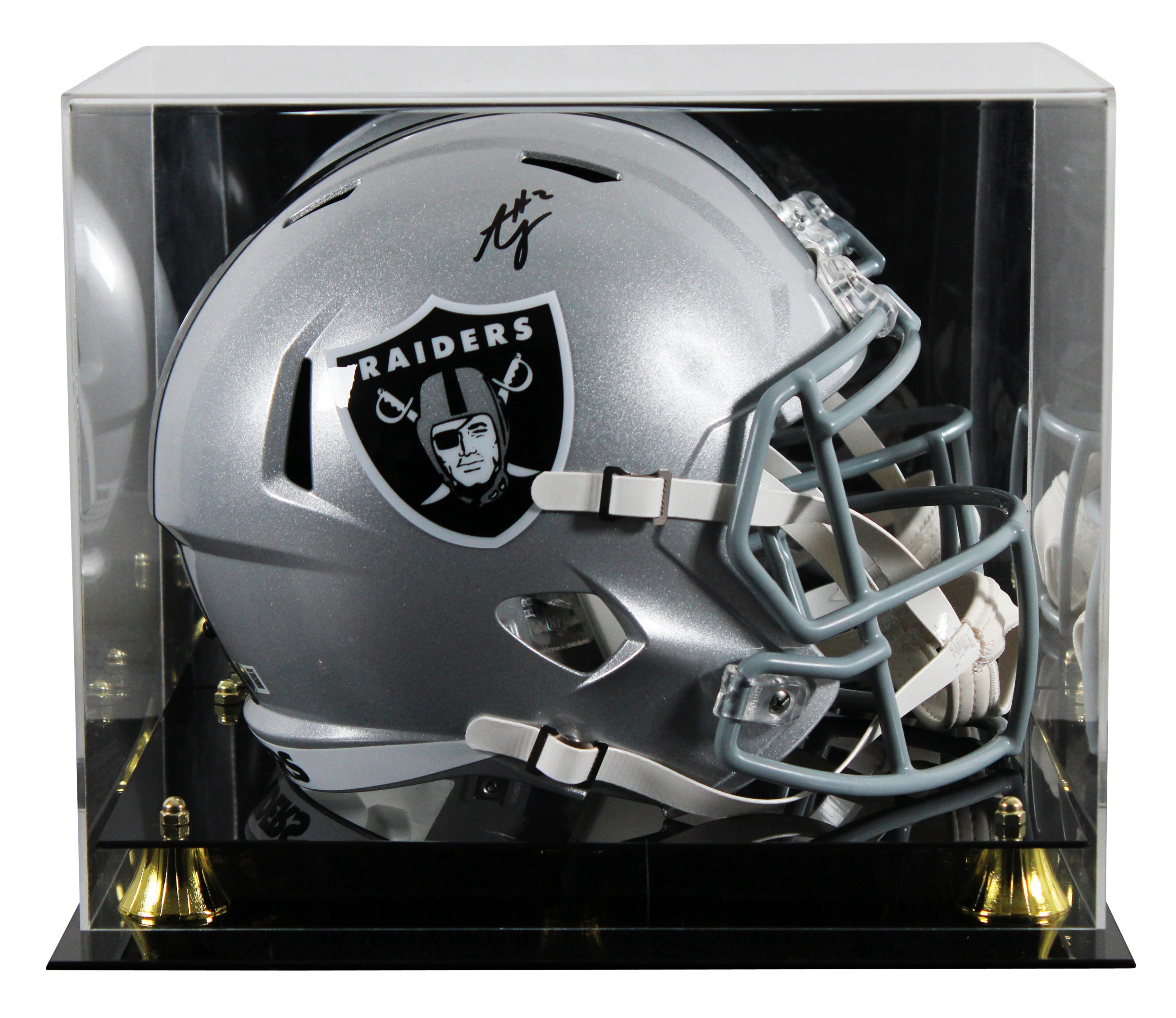 Raiders Ashton Jeanty Signed Full Size Speed Rep Helmet W/ Case BAS Witnessed - Image 2