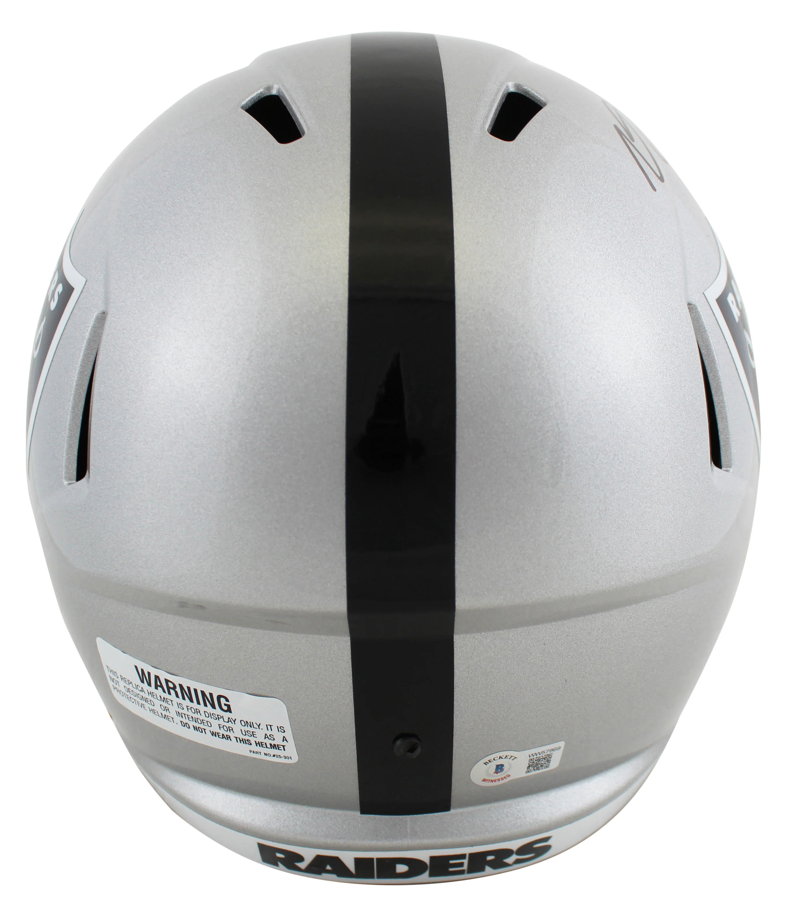 Raiders Davante Adams Authentic Signed Full Size Speed Rep Helmet BAS Witnessed - Image 3