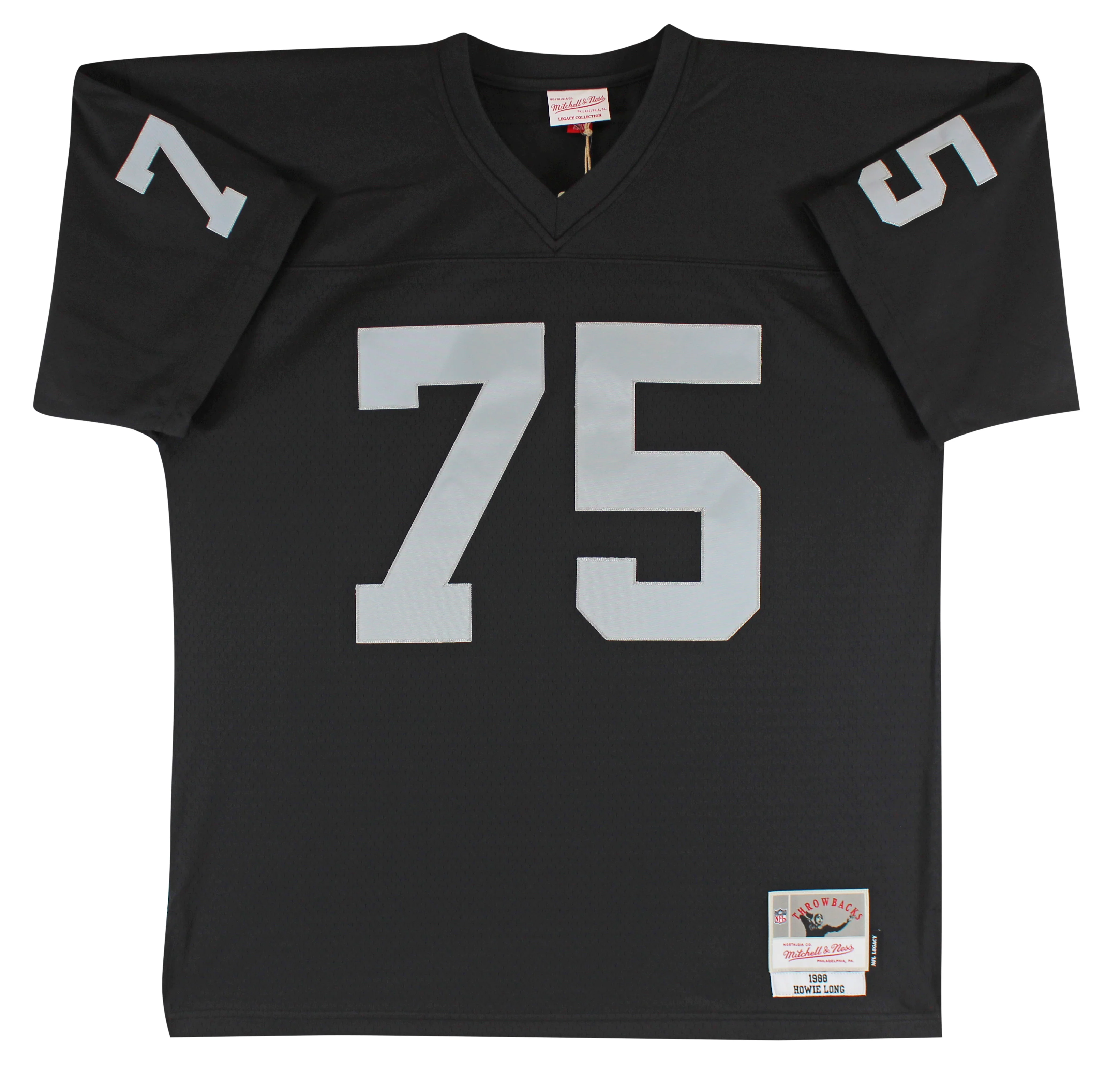 Raiders Howie Long HOF 00 Authentic Signed Black Mitchell & Ness Jersey BAS Wit - Image 4