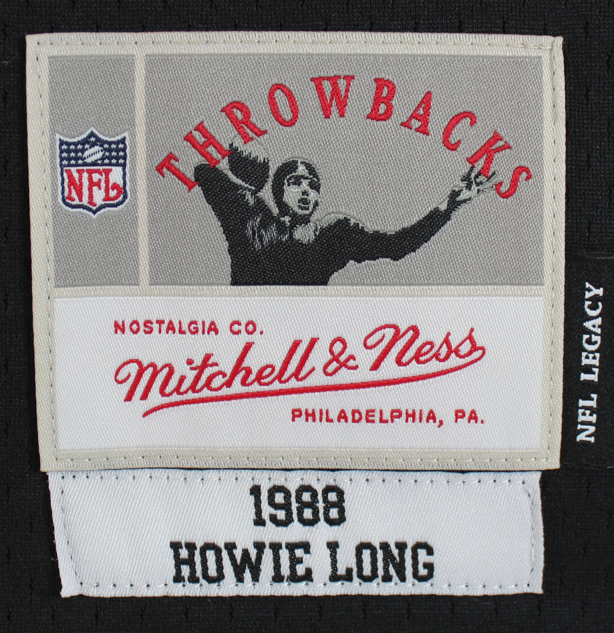 Raiders Howie Long HOF 00 Authentic Signed Black Mitchell & Ness Jersey BAS Wit - Image 5