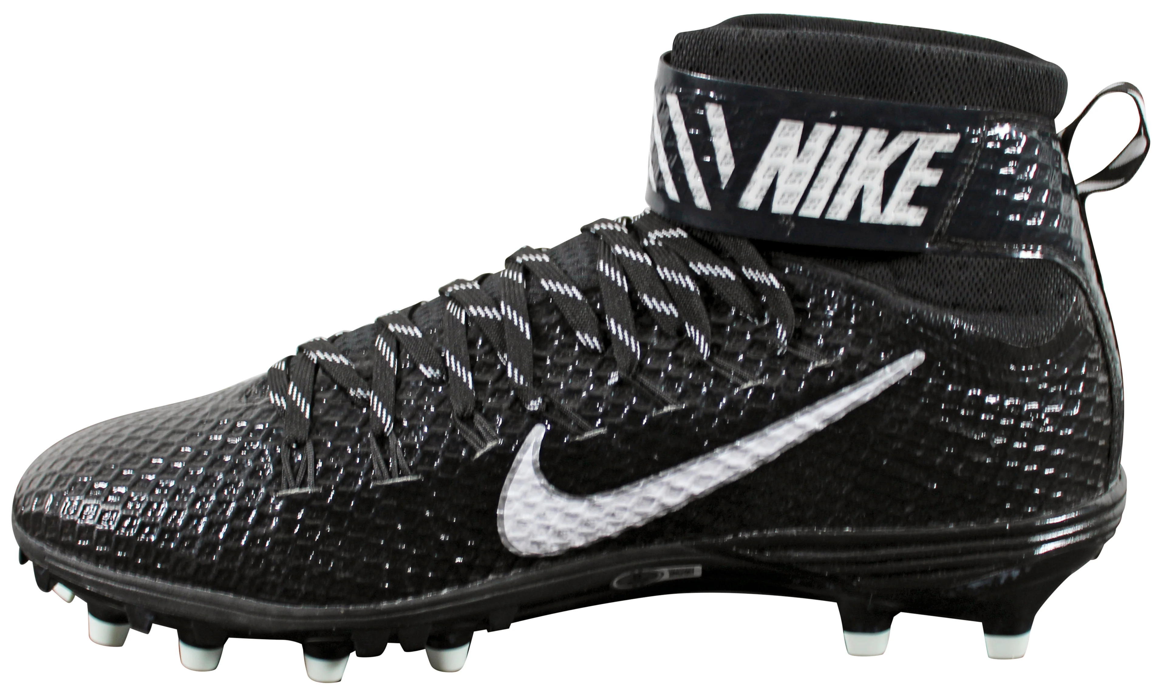 Raiders Howie Long Signed Black Nike Lunarbeast Football Right Cleat BAS Witness - Image 5