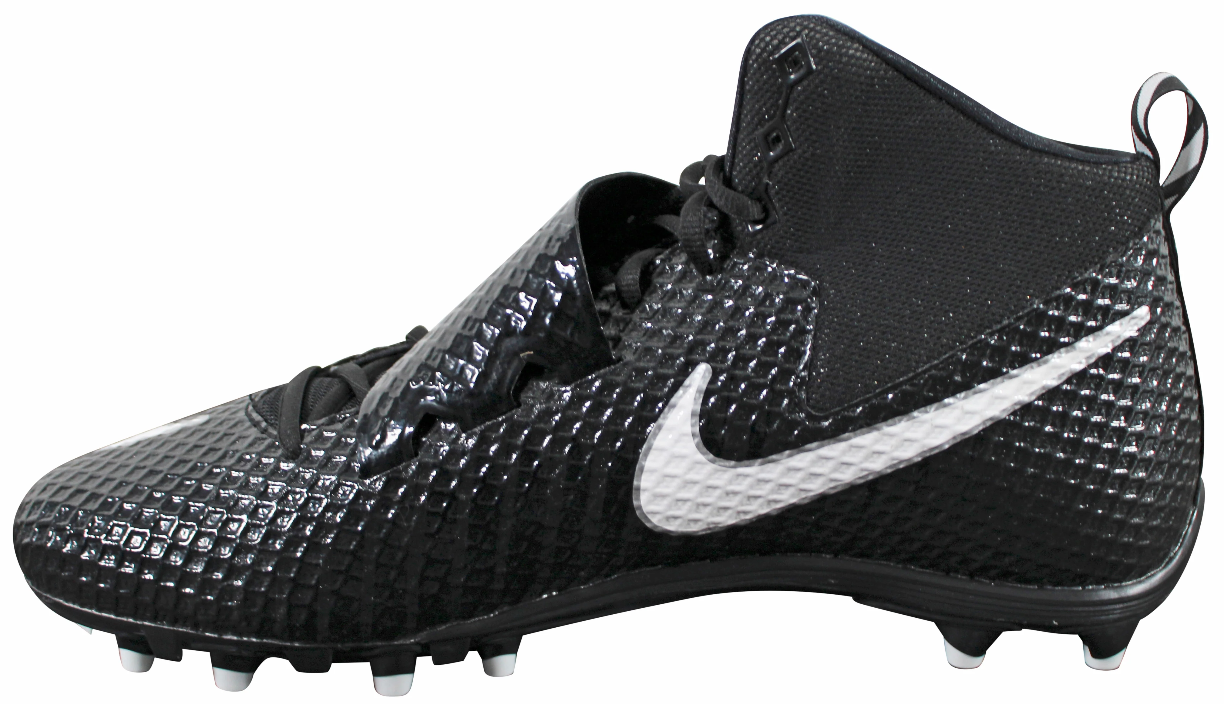 Raiders Howie Long Signed Black Nike Strike Pro Football Right Cleat BAS Witness - Image 5