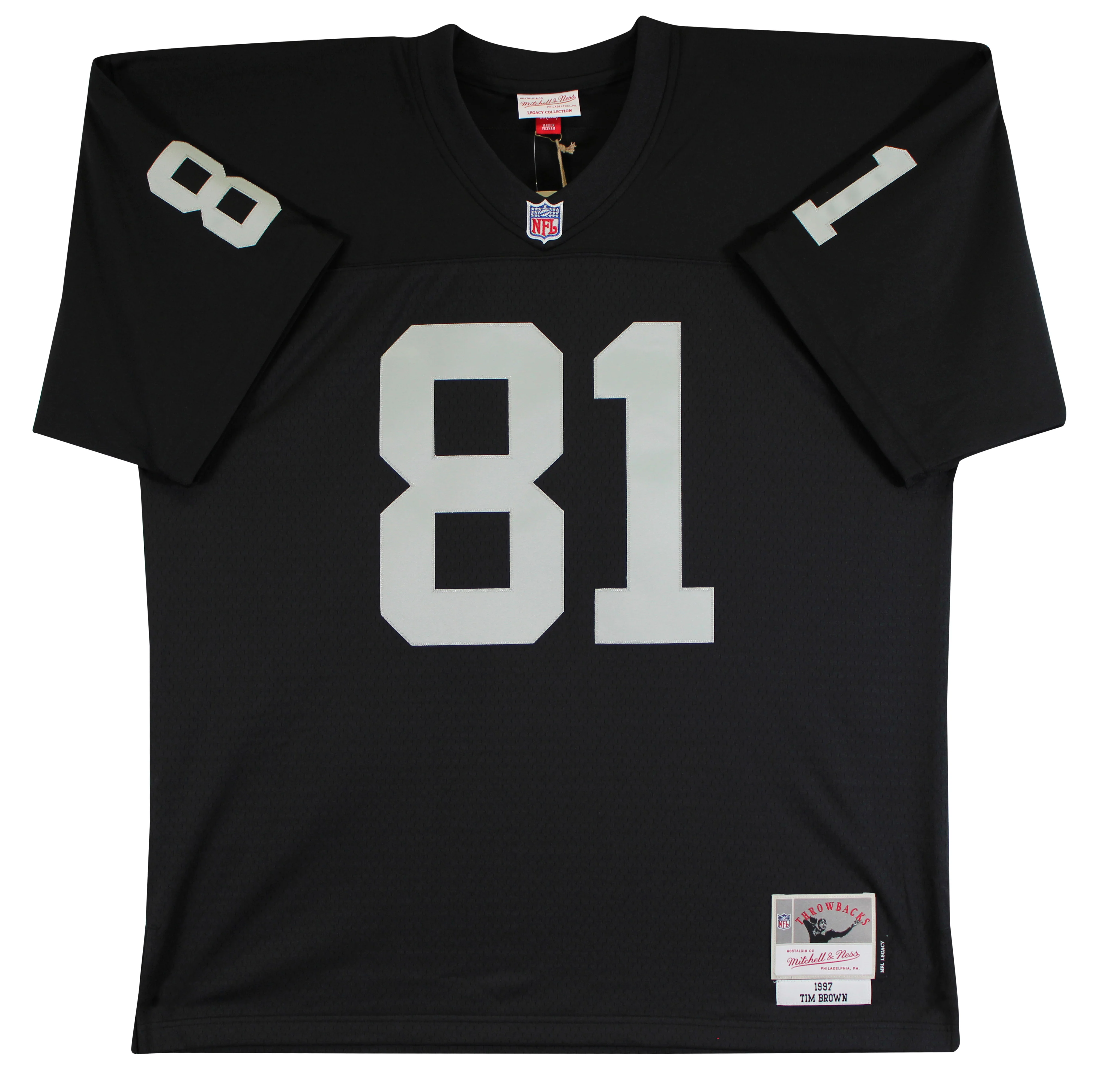 Raiders Tim Brown "HOF 2015" Authentic Signed Black M&N TB Jersey Fanatics - Image 5