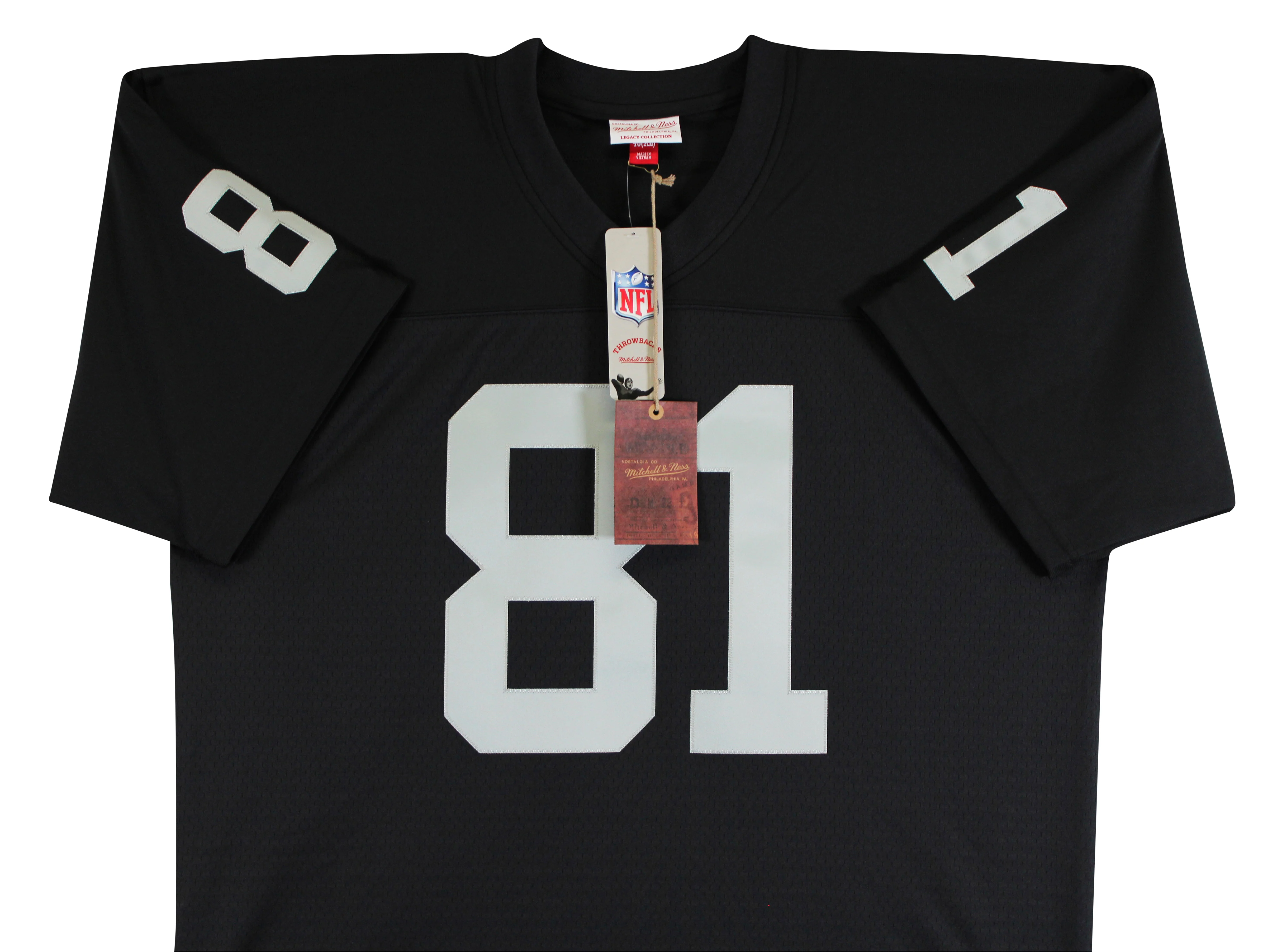 Raiders Tim Brown "HOF 2015" Authentic Signed Black M&N TB Jersey Fanatics - Image 6