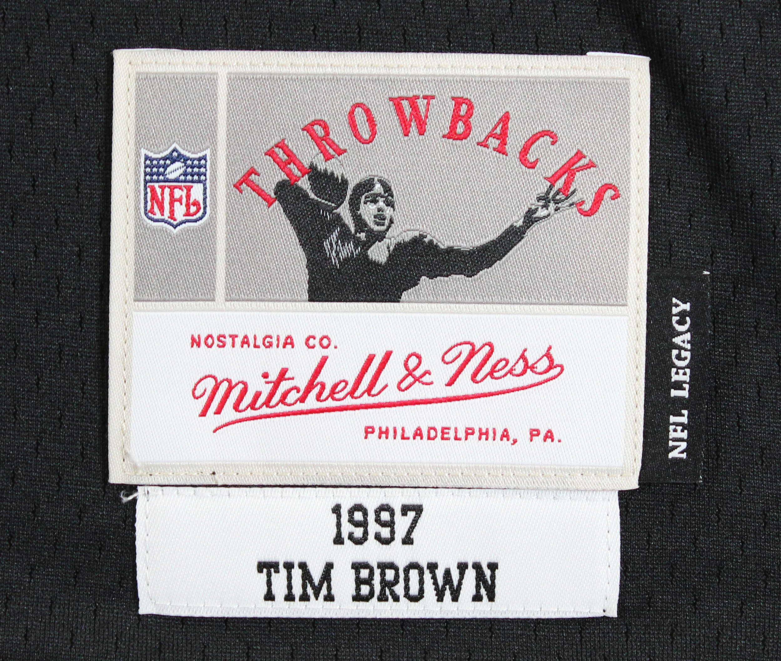 Raiders Tim Brown "HOF 2015" Authentic Signed Black M&N TB Jersey Fanatics - Image 7