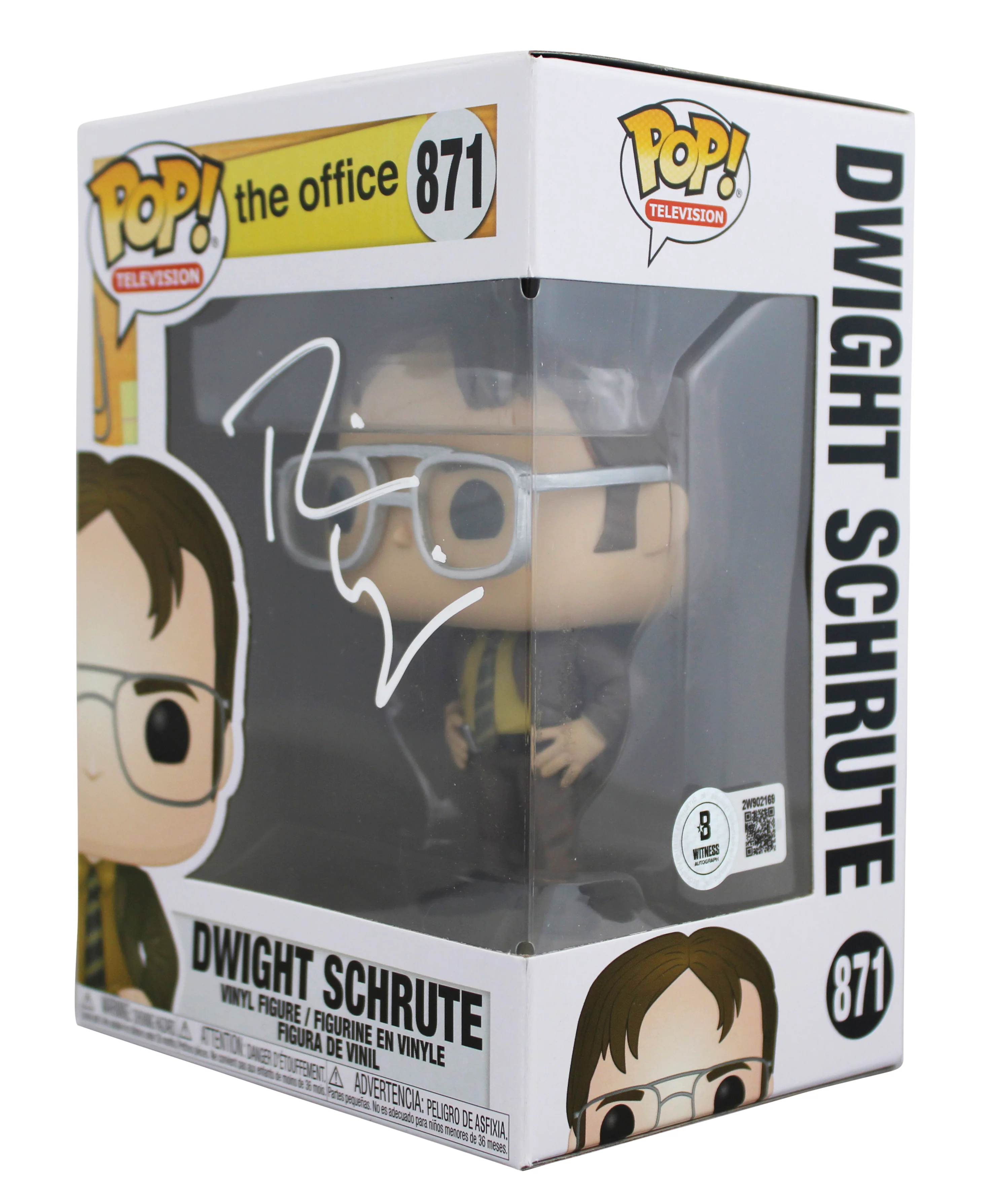 Rainn Wilson The Office Signed Dwight Schrute #871 Funko Pop Vinyl Figure BAS 1 - Image 3