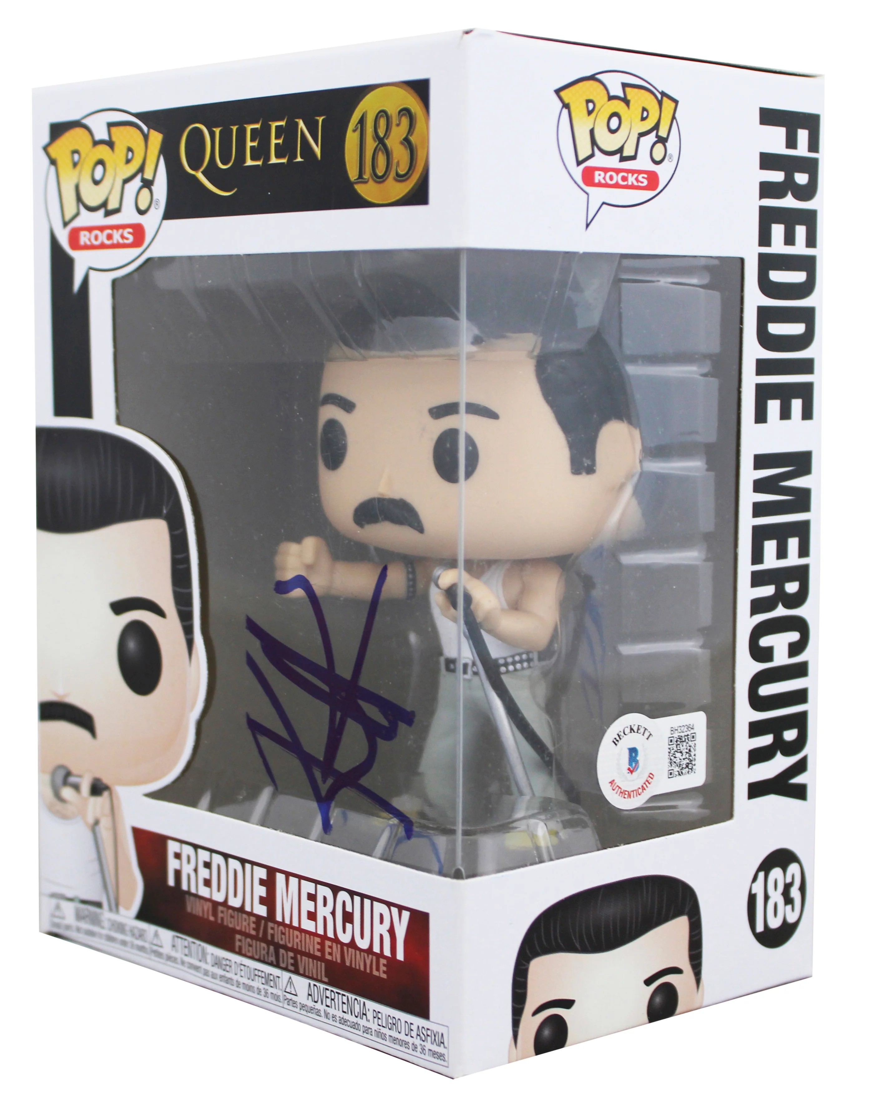 Rami Malek Bohemian Rhapsody Signed #183 Funko Pop Vinyl Figure BAS #BH32364 - Image 3