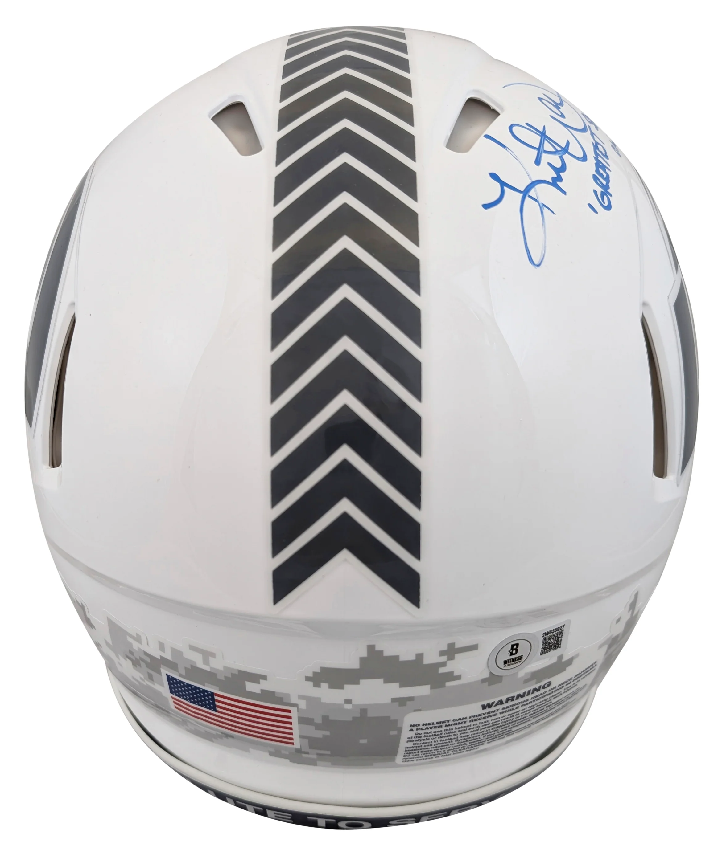 Rams (2) Faulk & Warner Signed STS III F/S Speed Proline Helmet W/ Case BAS Wit - Image 4