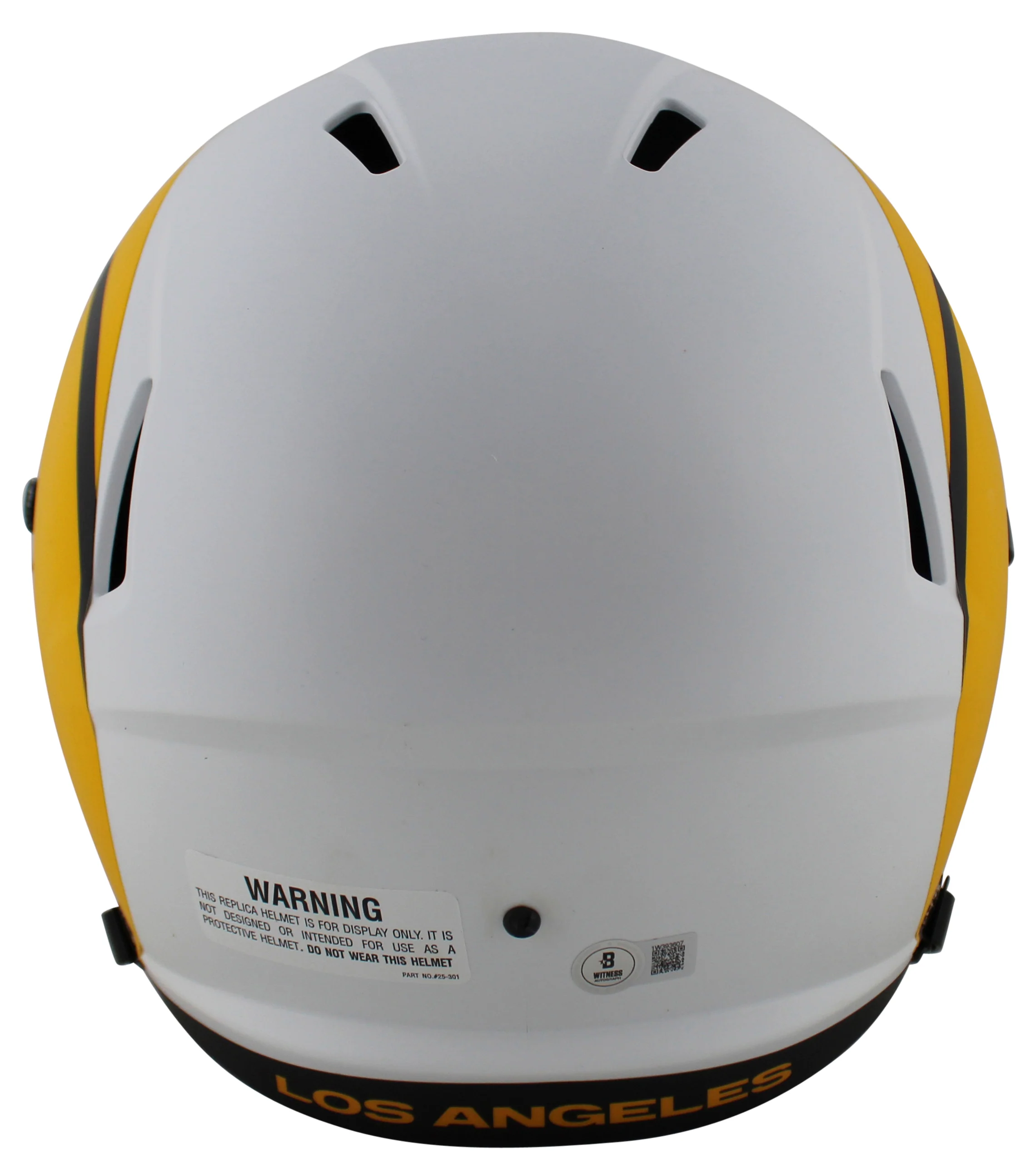Rams Aaron Donald Authentic Signed Lunar Full Size Speed Rep Helmet BAS Witness - Image 3