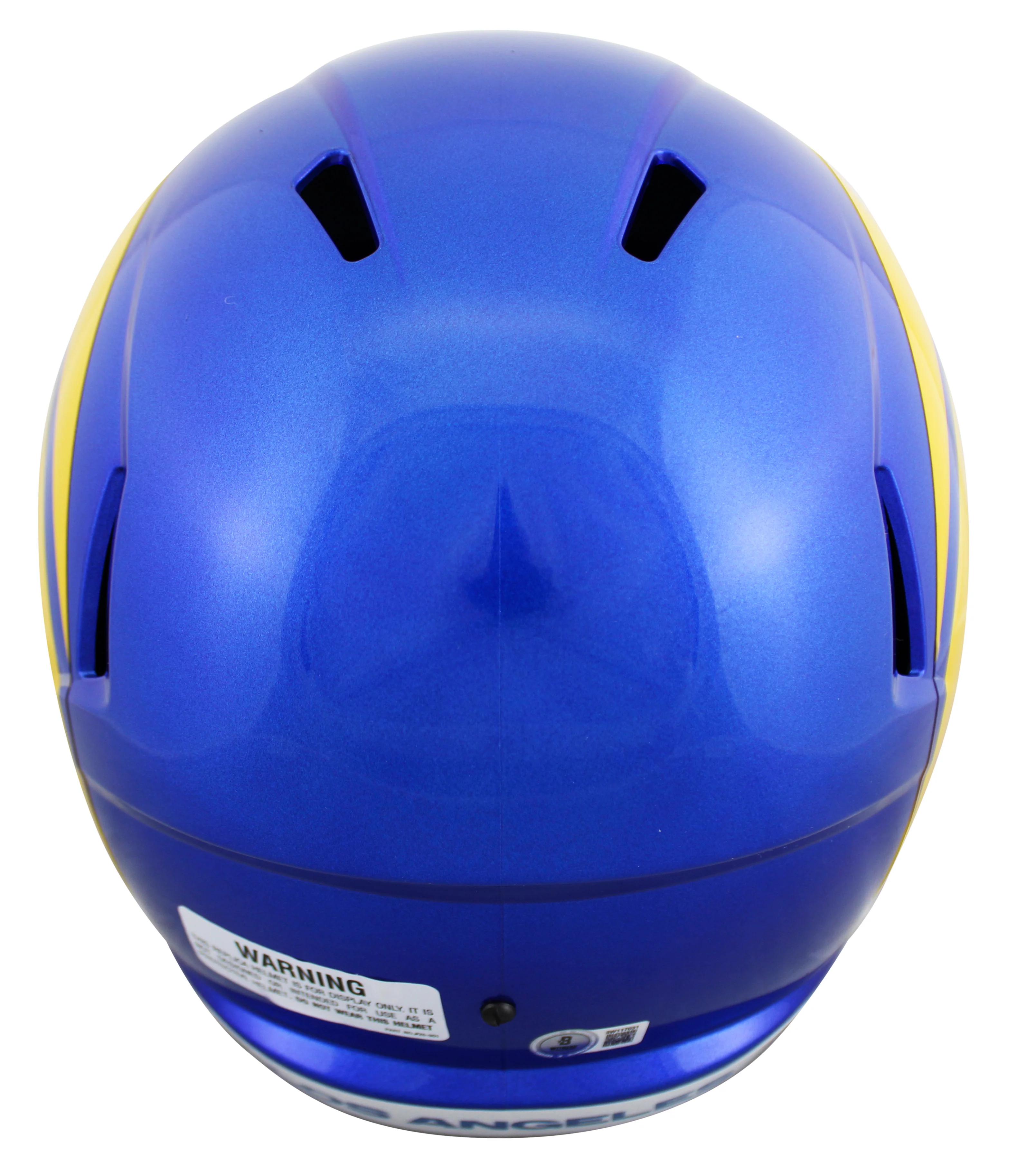 Rams Braden Fiske Authentic Signed Full Size Speed Rep Helmet BAS Witnessed - Image 3