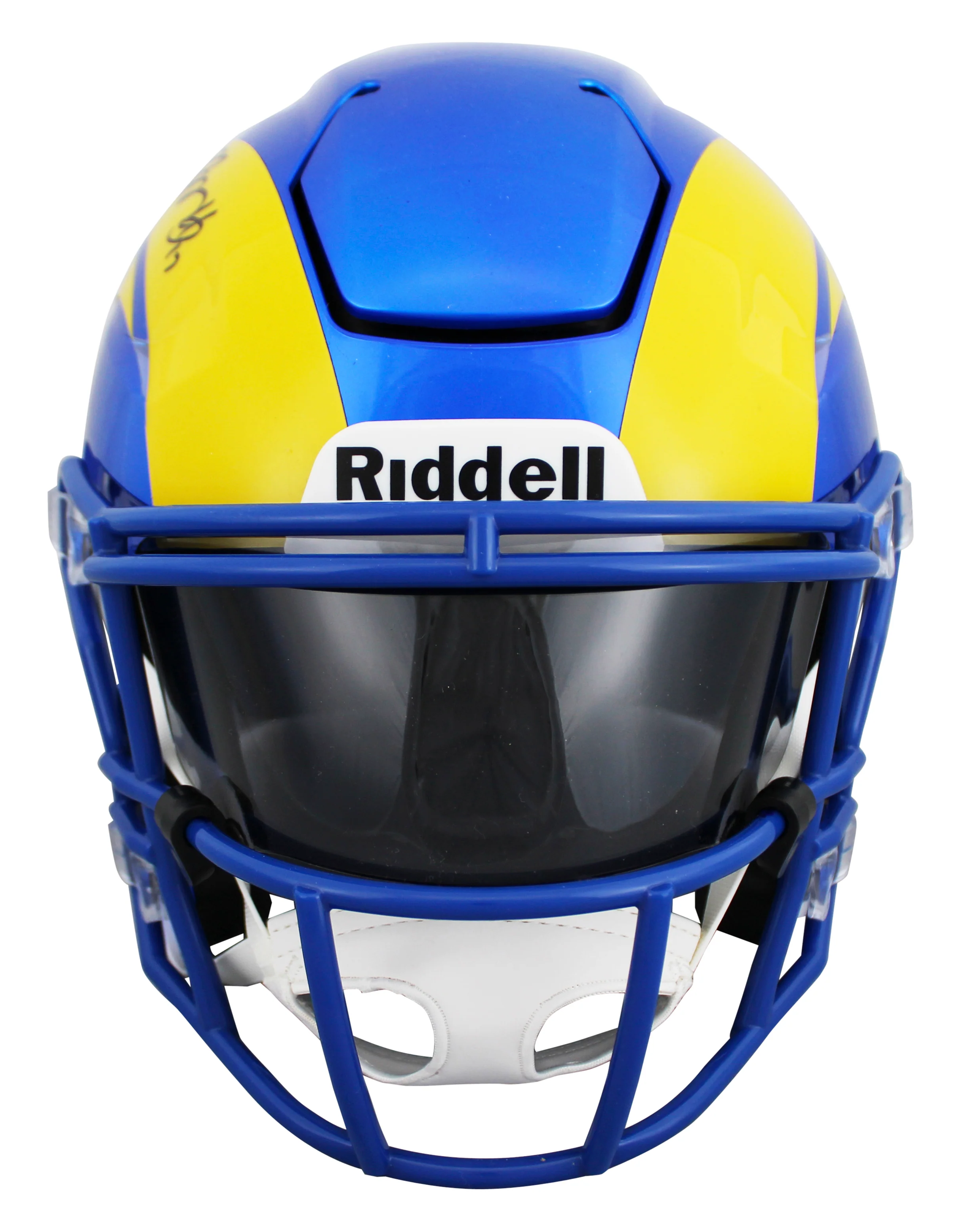 Rams Davante Adams Authentic Signed Speed Flex Midi Replica Mid Size Helmet BAS - Image 4