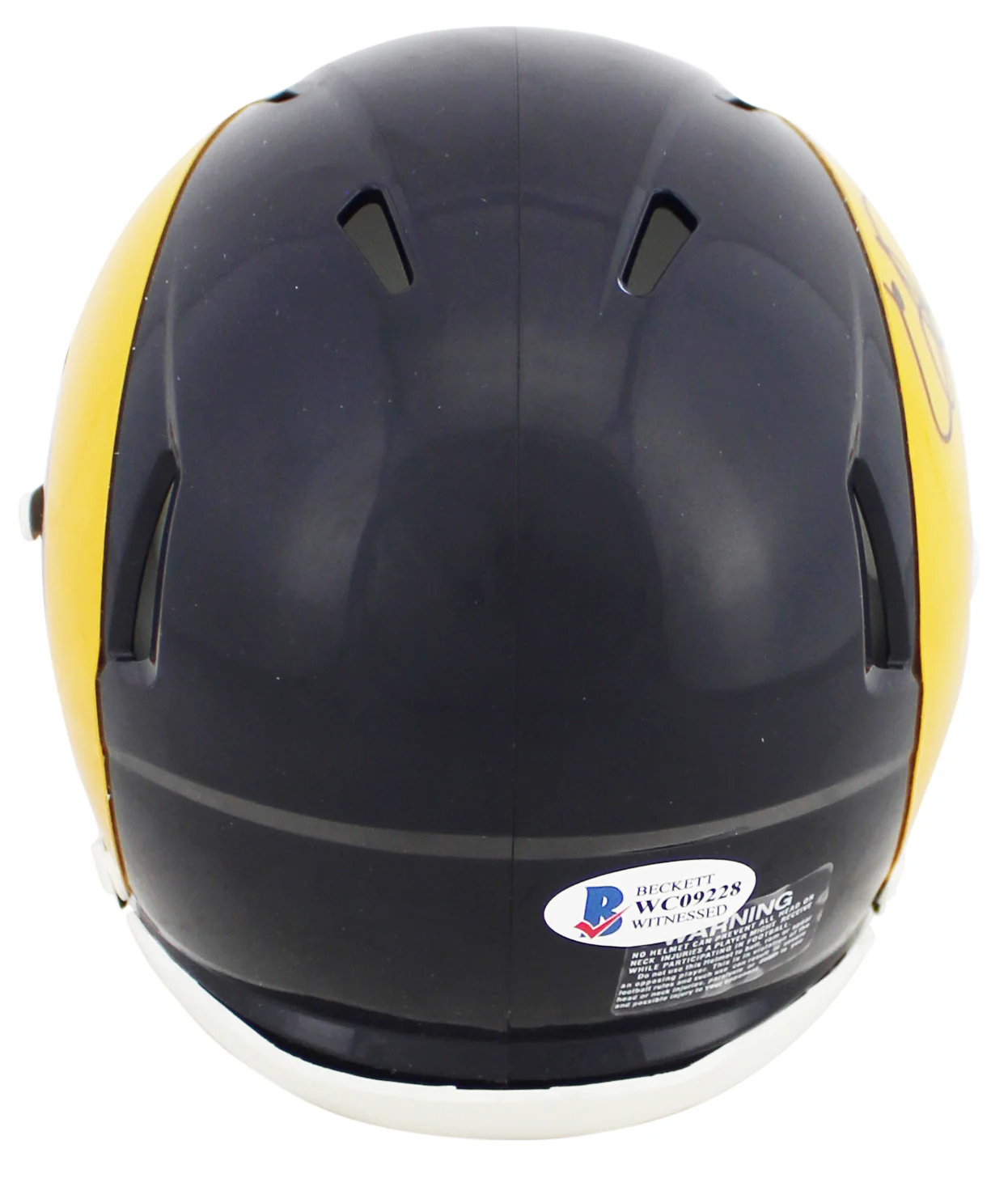 Rams Eric Dickerson "HOF 99" Authentic Signed Speed Mini Helmet BAS Witnessed - Image 3