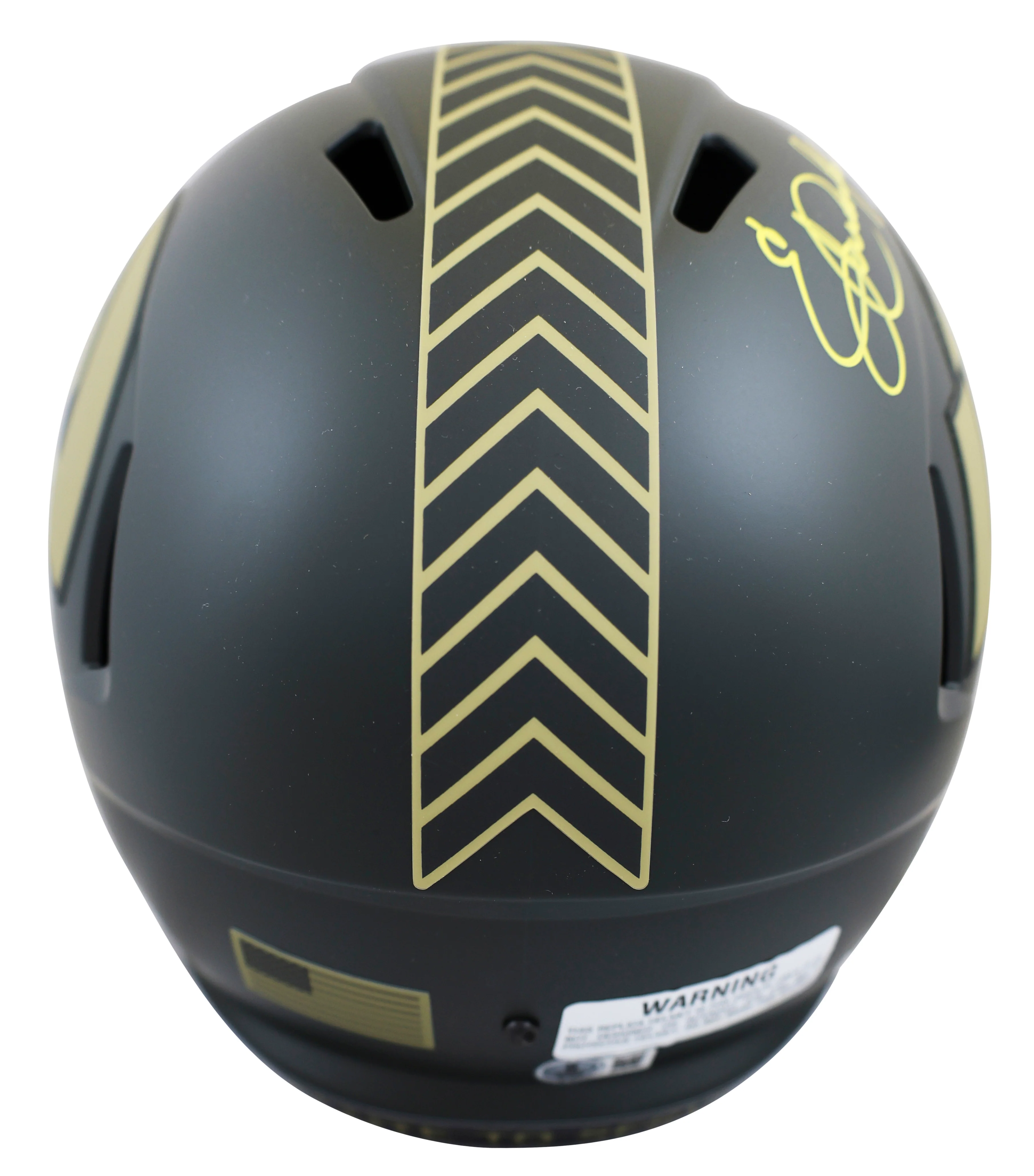 Rams Eric Dickerson "HOF 99" Signed STS IV Full Size Speed Rep Helmet BAS Wit - Image 3