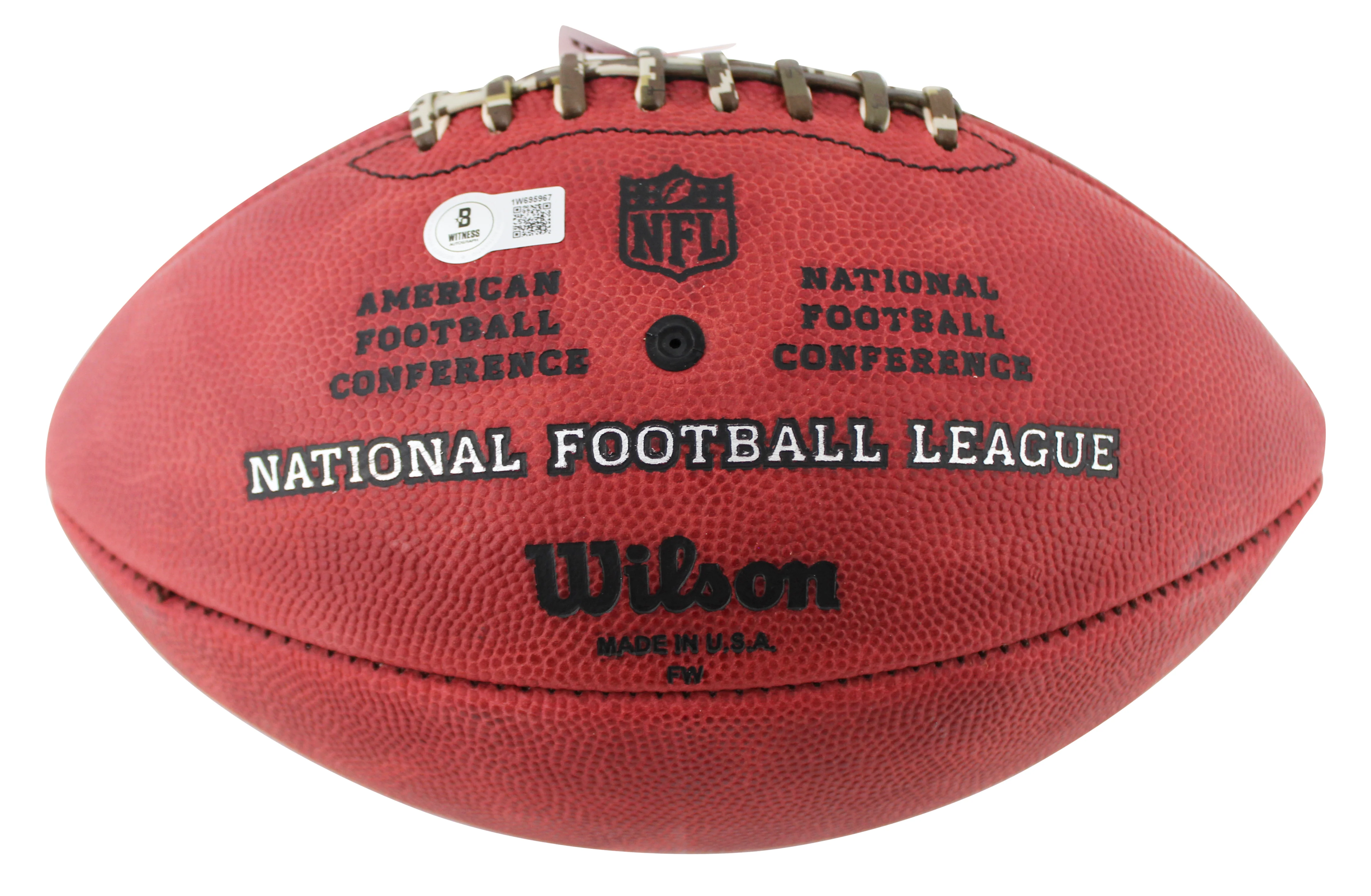 Rams Kurt Warner "2x Insc" Signed "Duke" Team Showcase Football W/ Case BAS Wit - Image 5