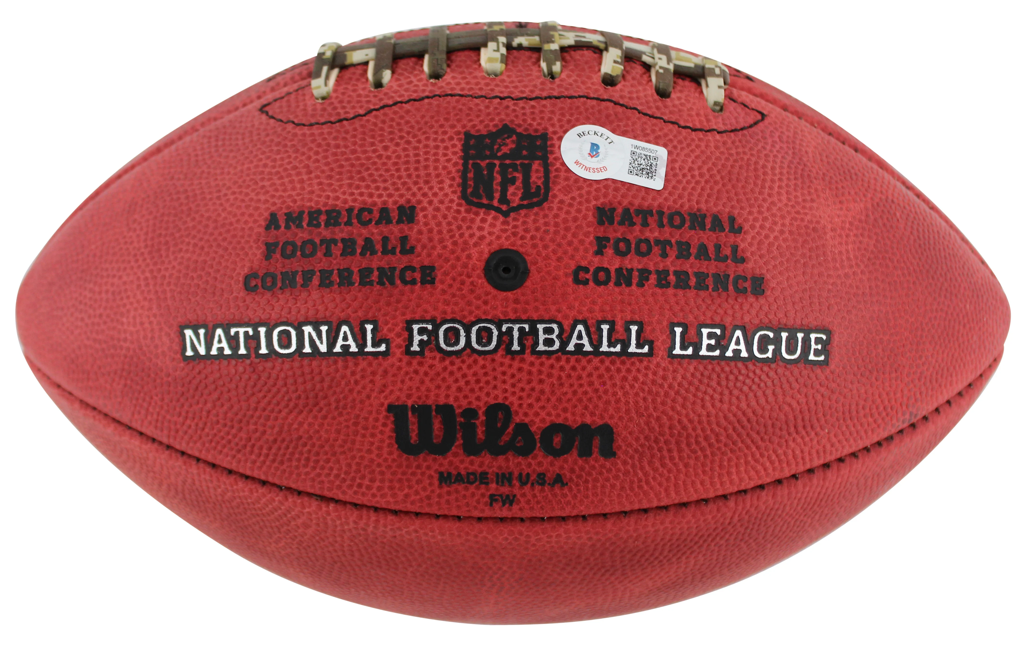 Rams RB Legends (3) Bettis, Dickerson & Faulk Signed Duke Football W/ Case BAS W - Image 6