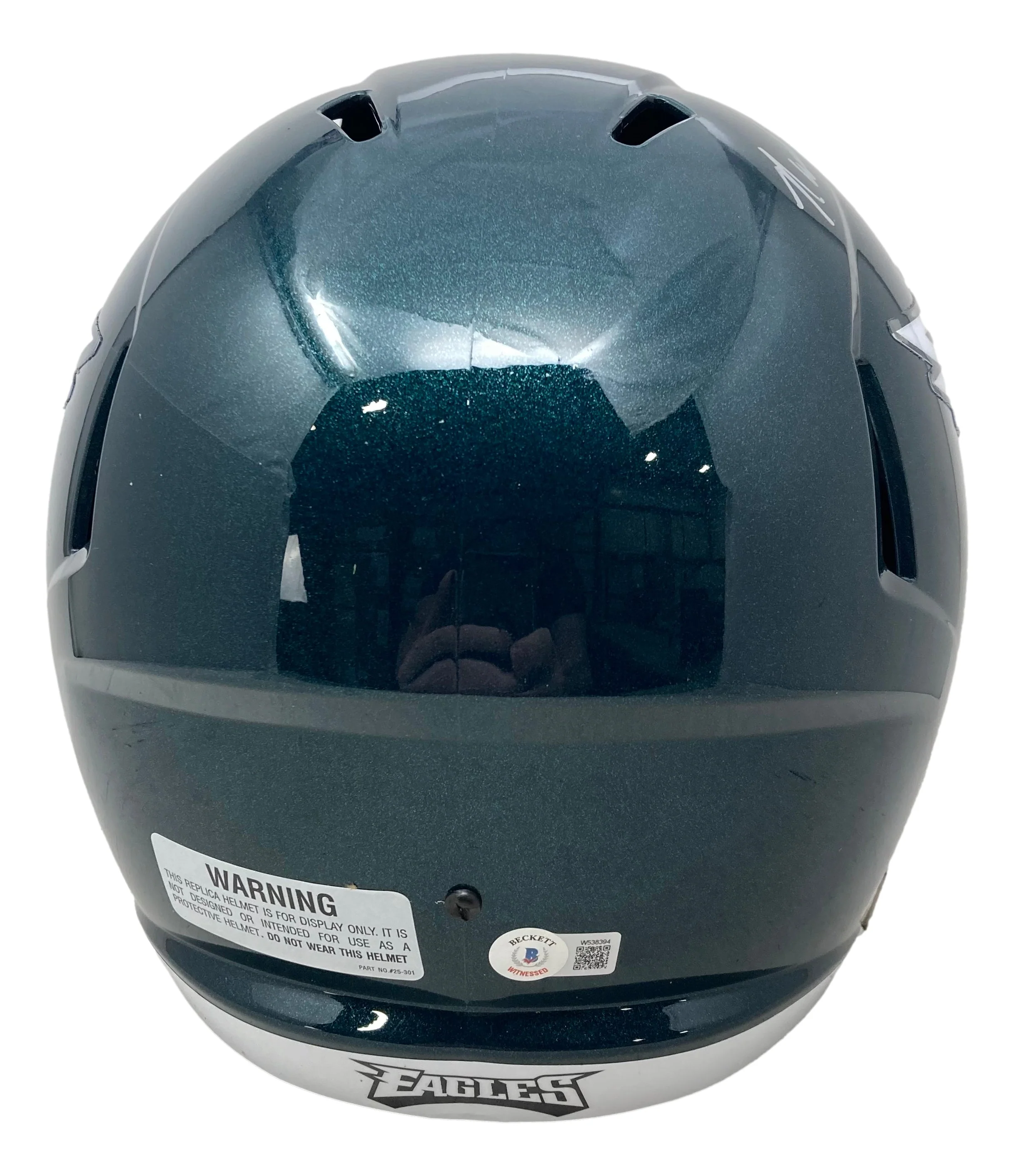 Randall Cunningham Signed Philadelphia Eagles FS Speed Replica Helmet BAS - Image 2