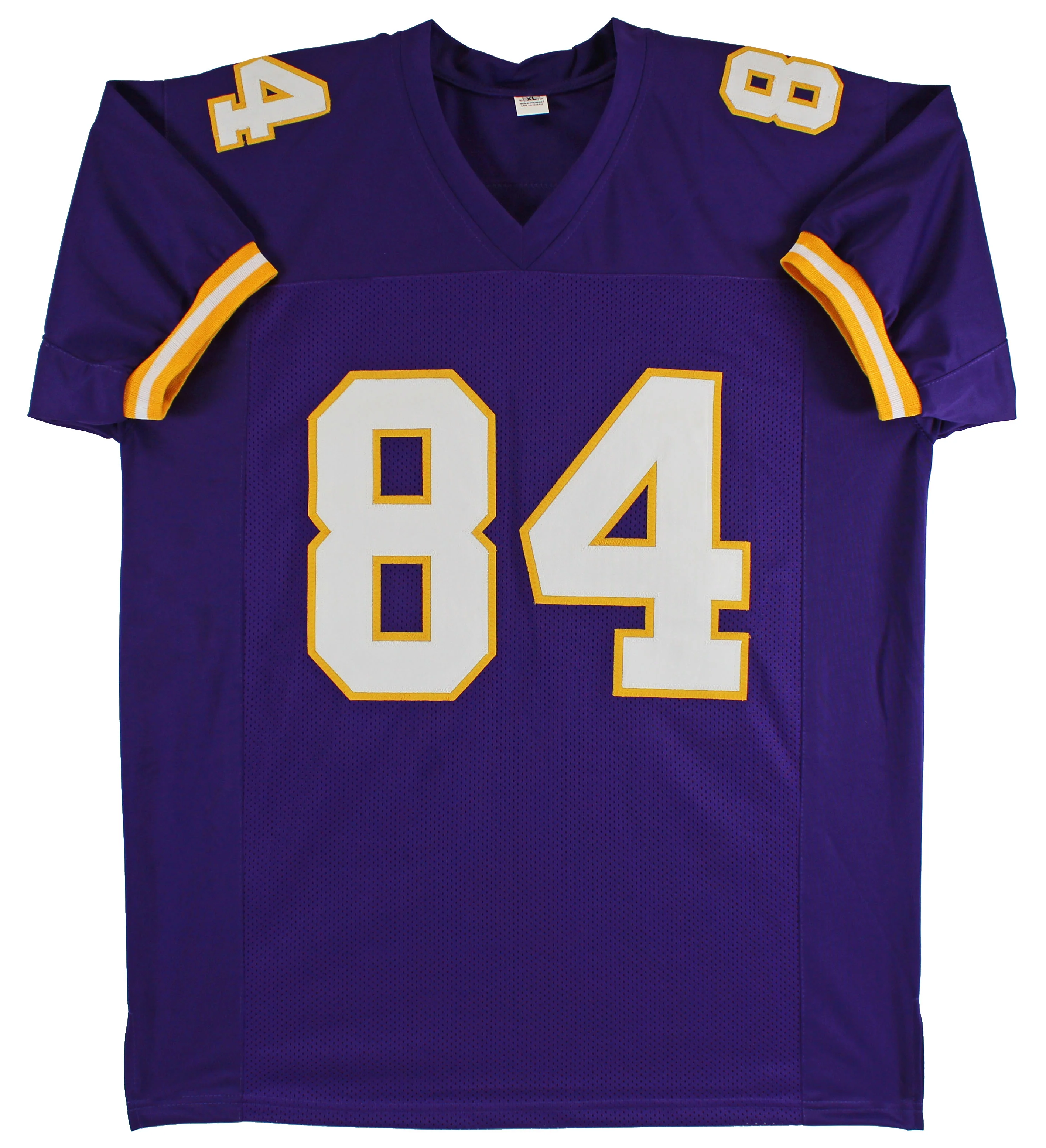 Randy Moss Authentic Signed Purple Pro Style Jersey Autographed BAS Witnessed - Image 4