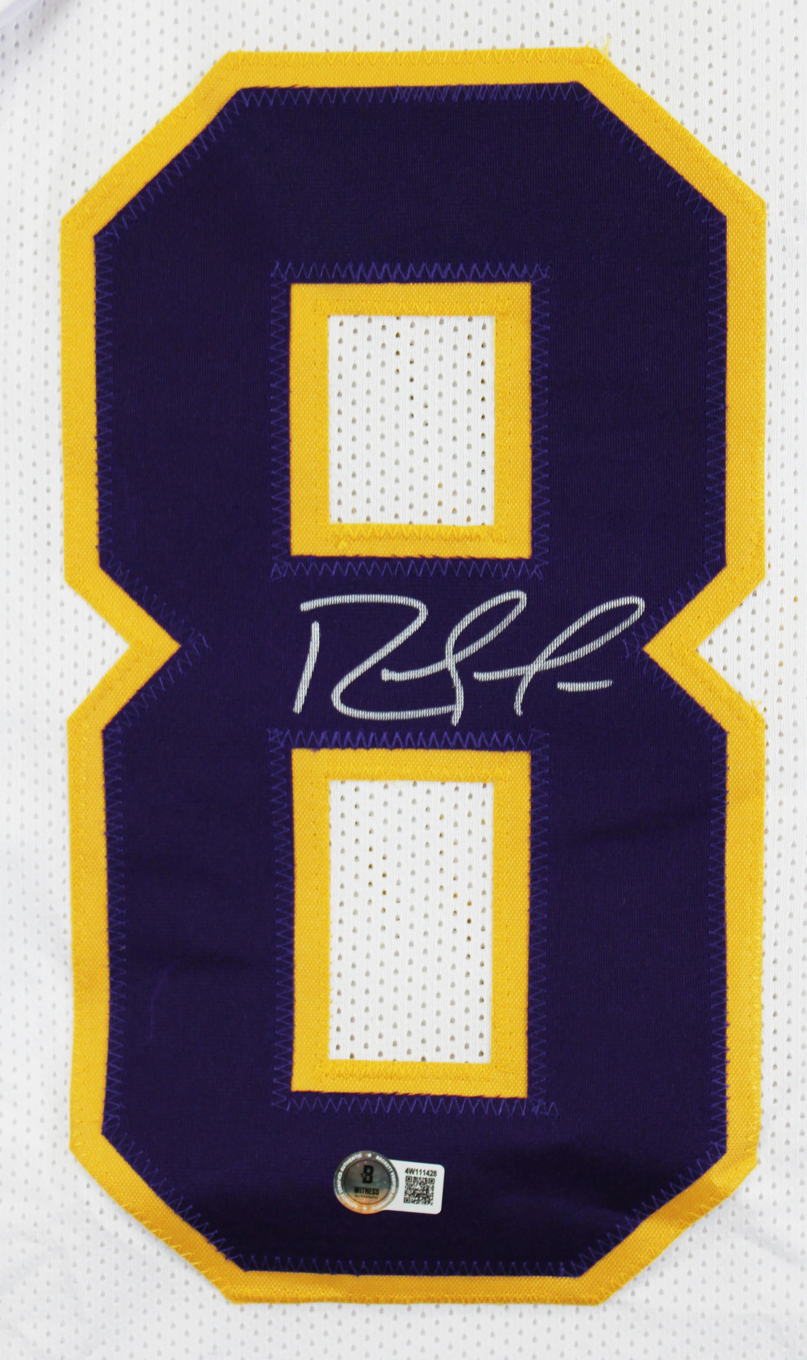 Randy Moss Authentic Signed White Pro Style Framed Jersey BAS Witnessed - Image 3
