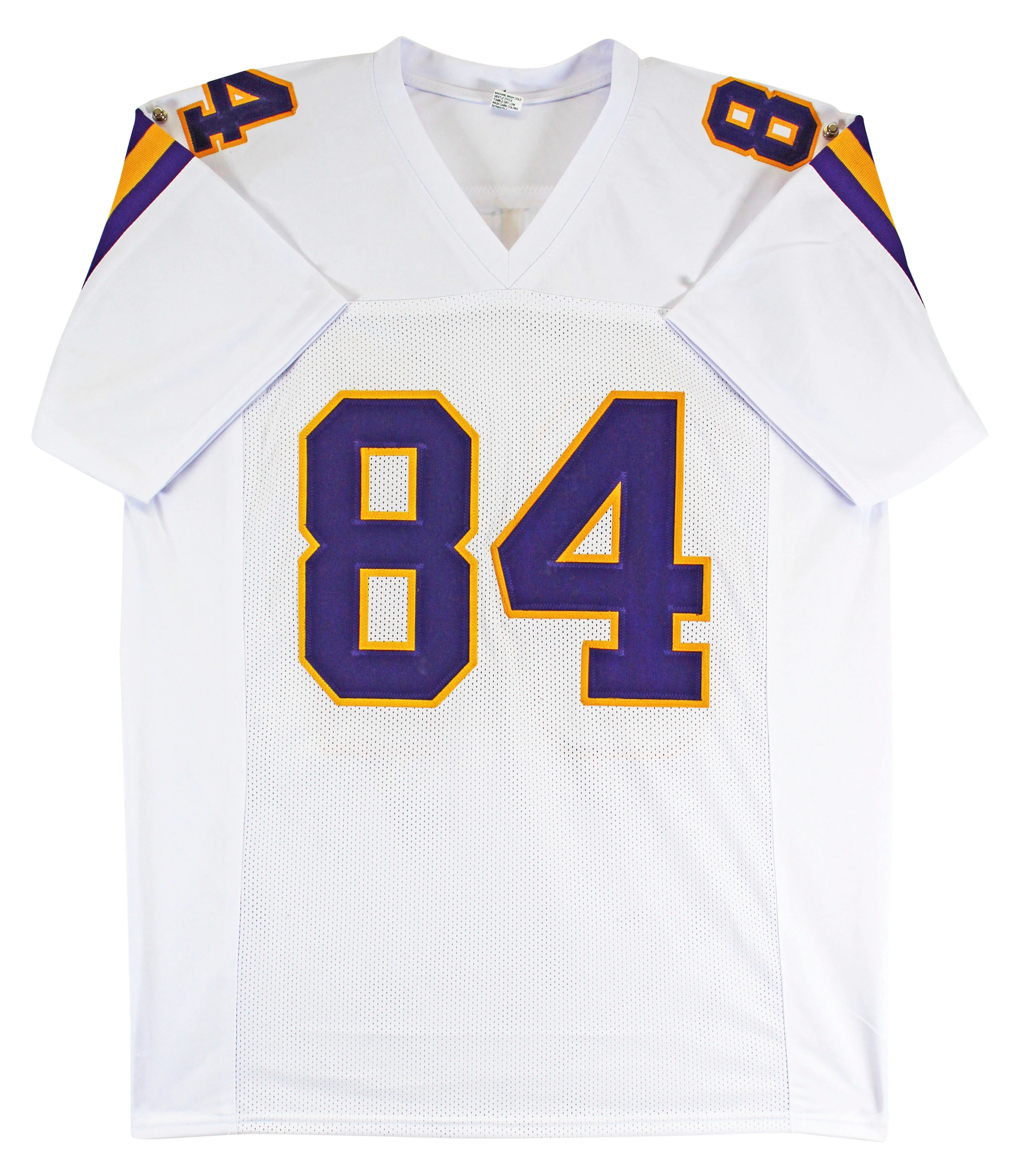 Randy Moss Authentic Signed White Pro Style Jersey Autographed BAS Witnessed - Image 4