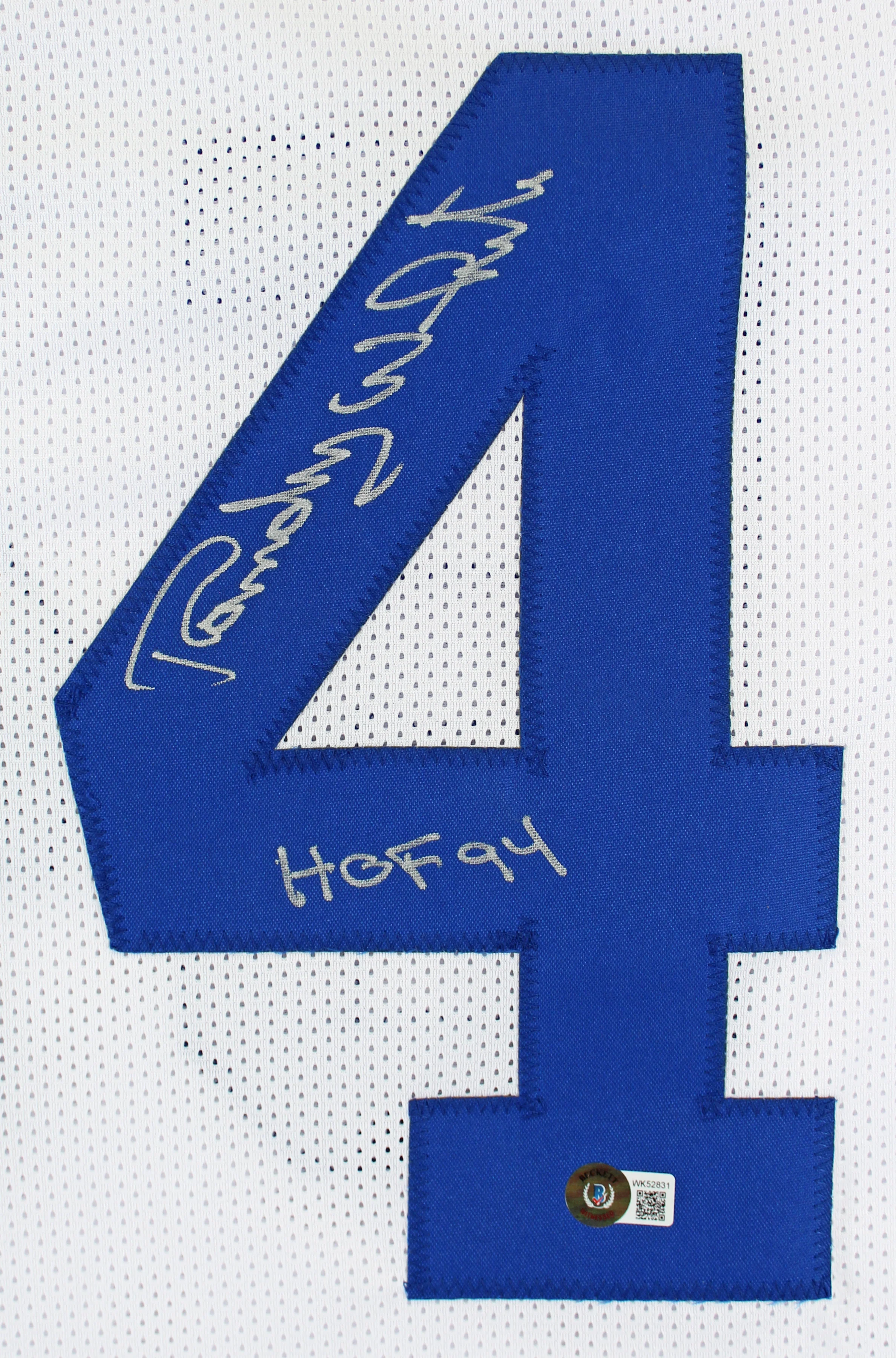 Randy White "HOF 94" Authentic Signed White Pro Style Jersey BAS Witnessed - Image 3
