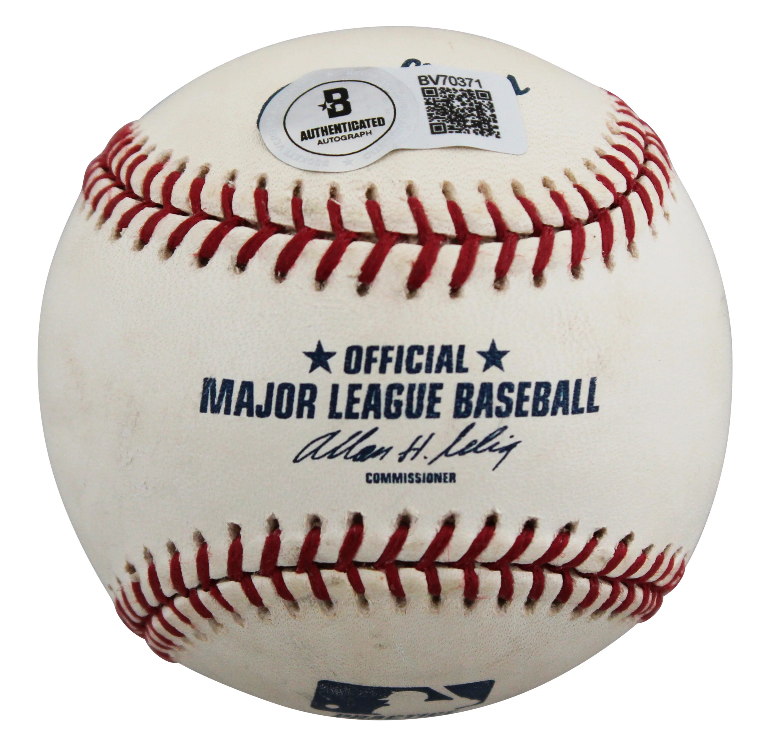 Rangers Bruce Bochy Authentic Signed Allen Selig OML Baseball BAS #BV70371 - Image 8