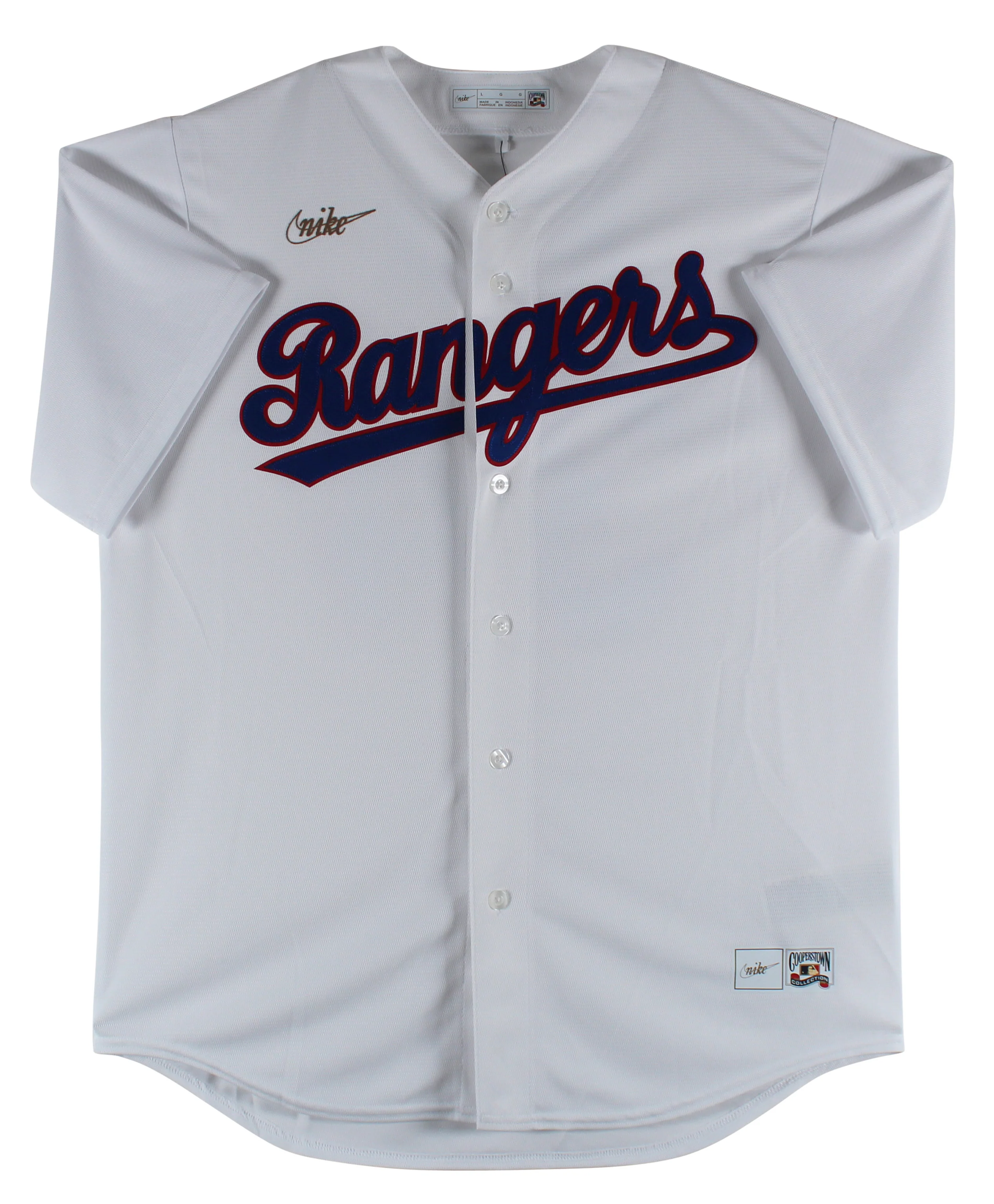 Rangers Nolan Ryan Authentic Signed White Nike Jersey Autographed BAS - Image 3