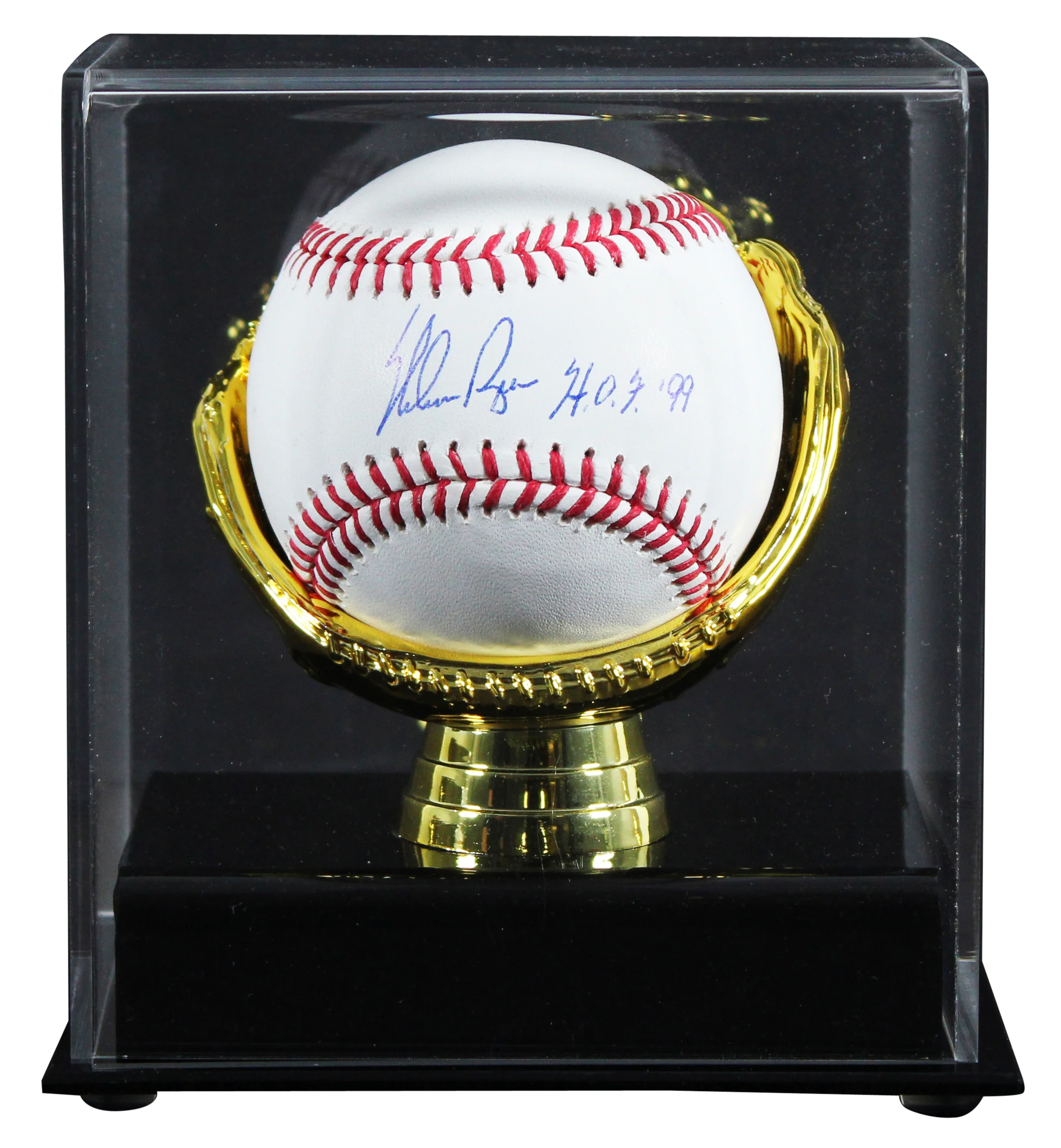 Rangers Nolan Ryan "HOF 99" Authentic Signed Manfred Oml Baseball W/ Case BAS - Image 2