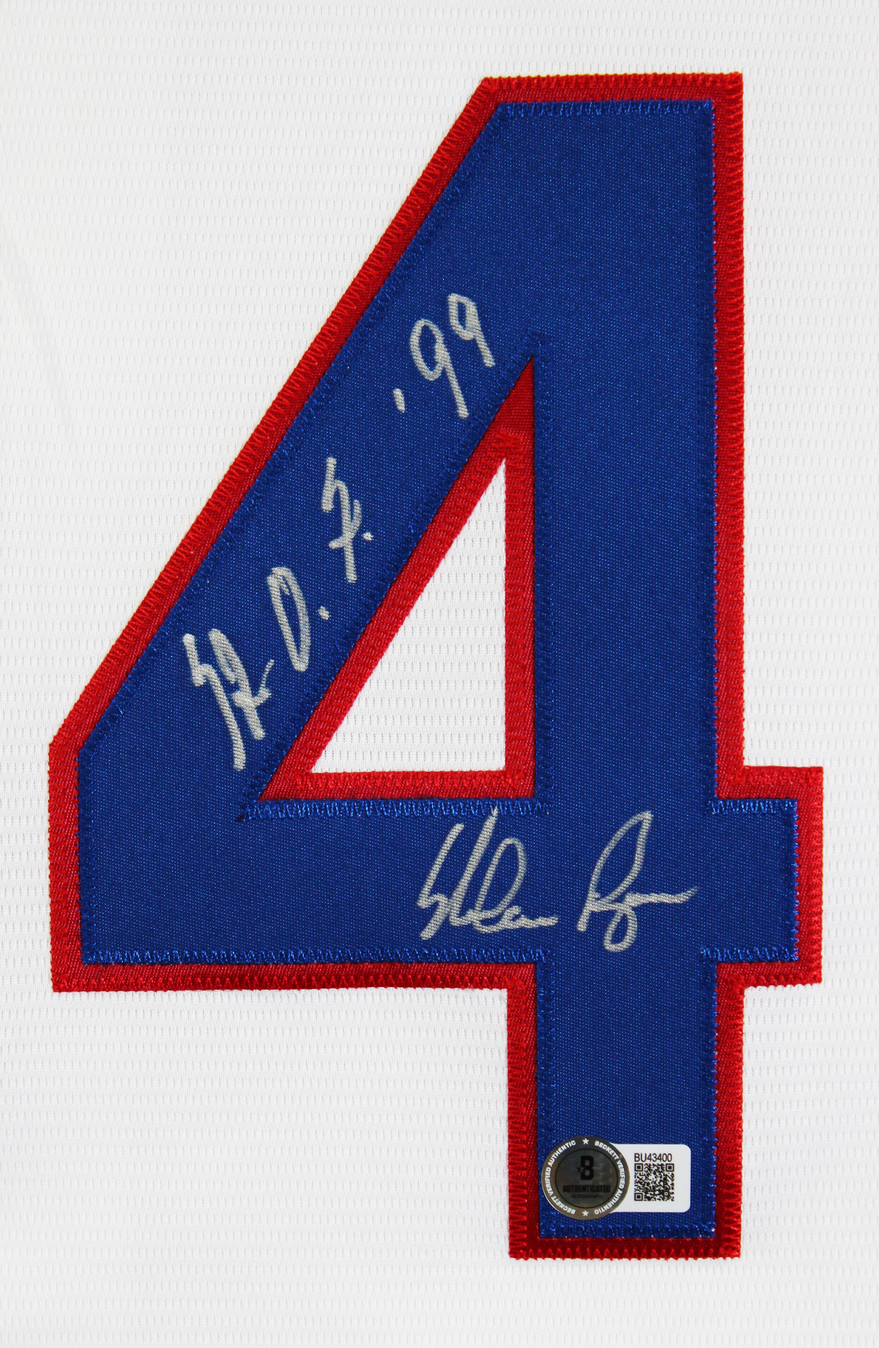 Rangers Nolan Ryan HOF 99 Authentic Signed White NIke Jersey Autographed BAS - Image 4