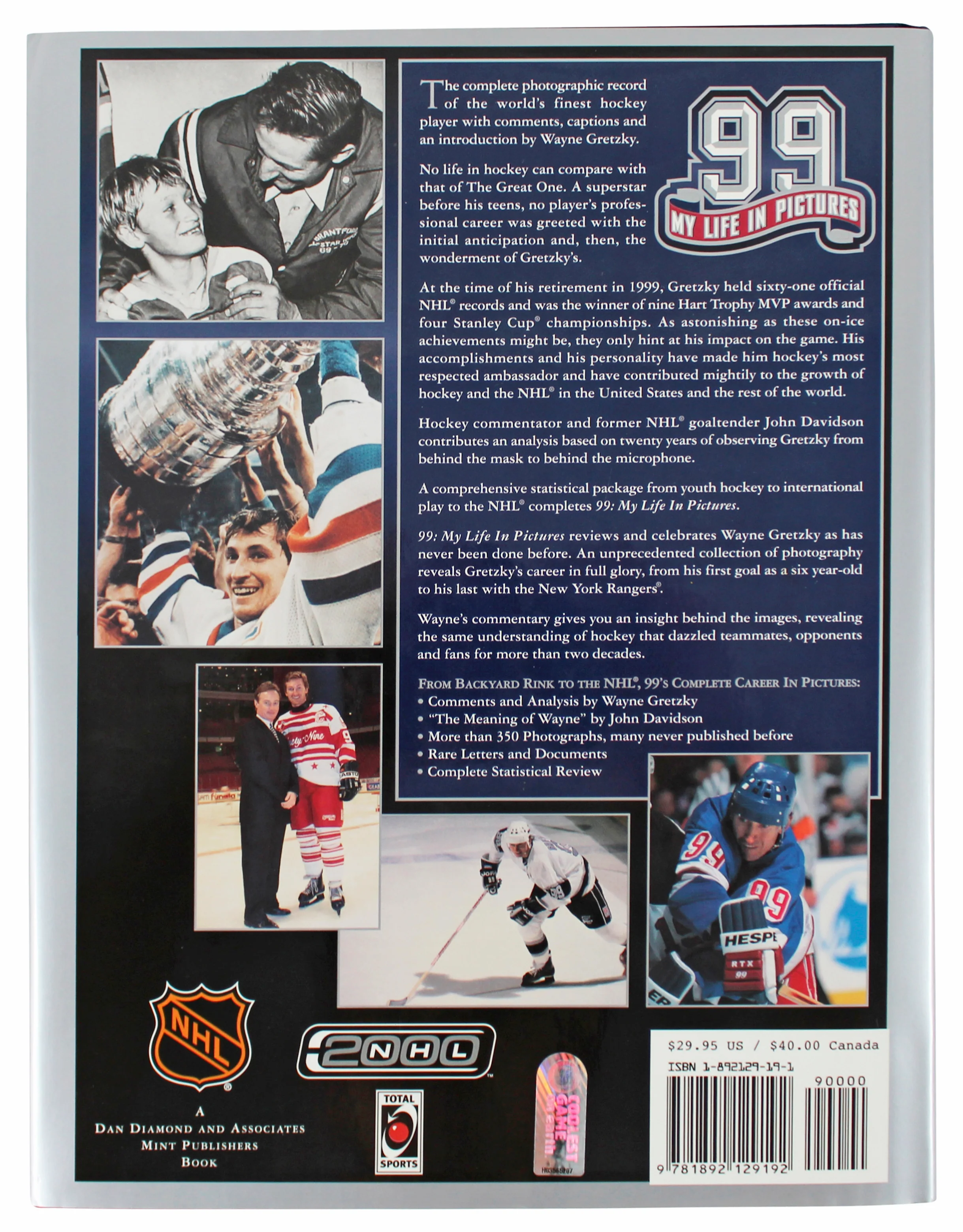 Rangers Wayne Gretzky Signed 99 My Life In Pictures Hard Cover Book BAS #AD64150 - Image 7