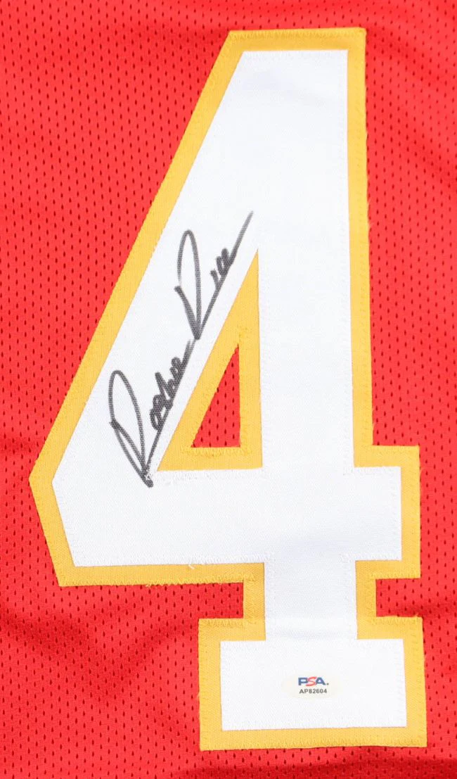 Rashee Rice Kansas City Signed Red Pro Cut Football Jersey PSA/DNA Hologram - Image 2