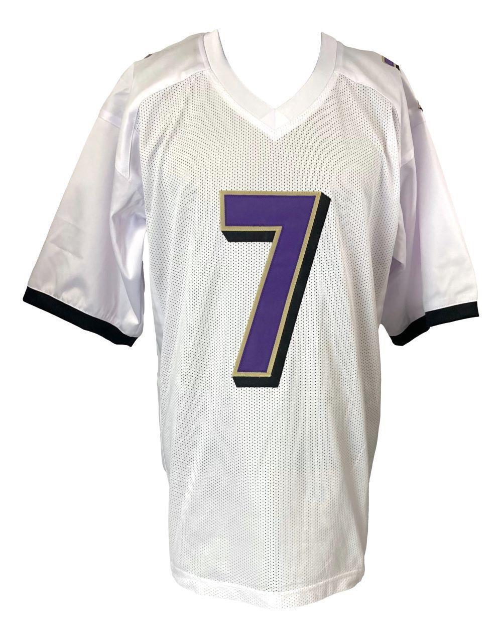 Rashod Bateman Baltimore Signed White Football Jersey BAS - Image 3