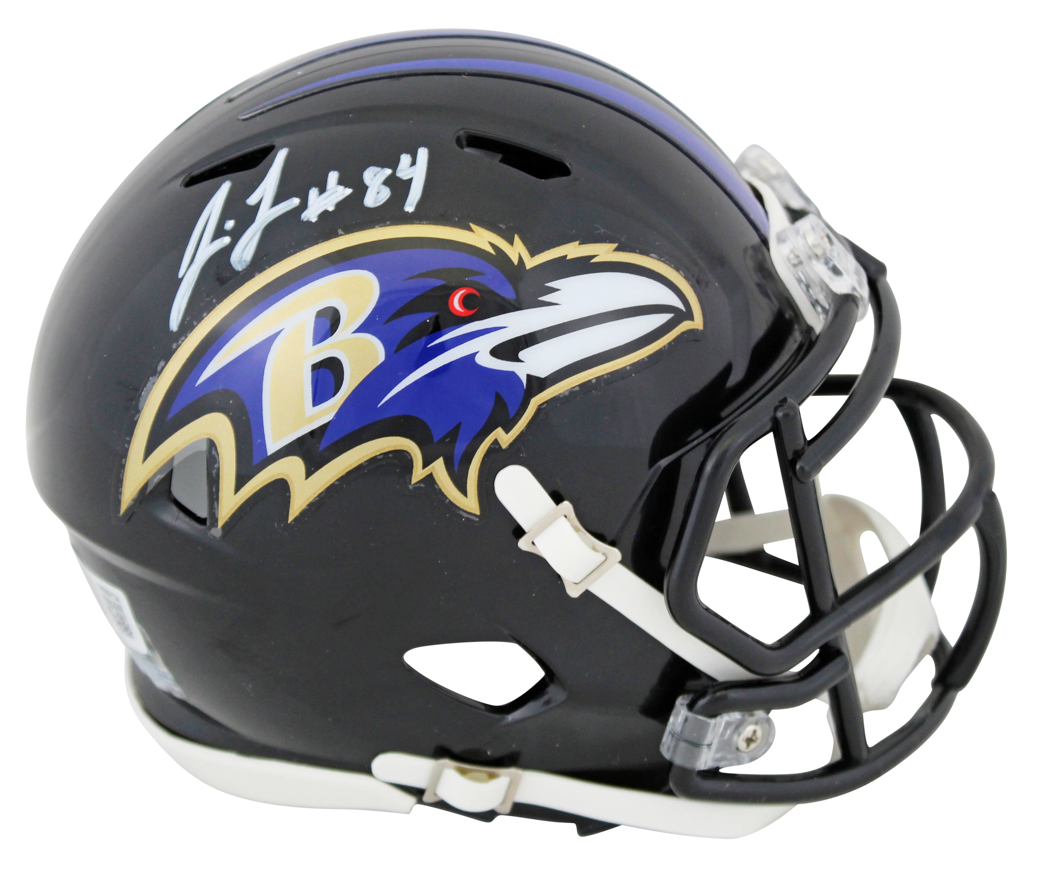 Ravens Jermaine Lewis Authentic Signed Speed Mini Helmet W/ Case BAS Witnessed - Image 3