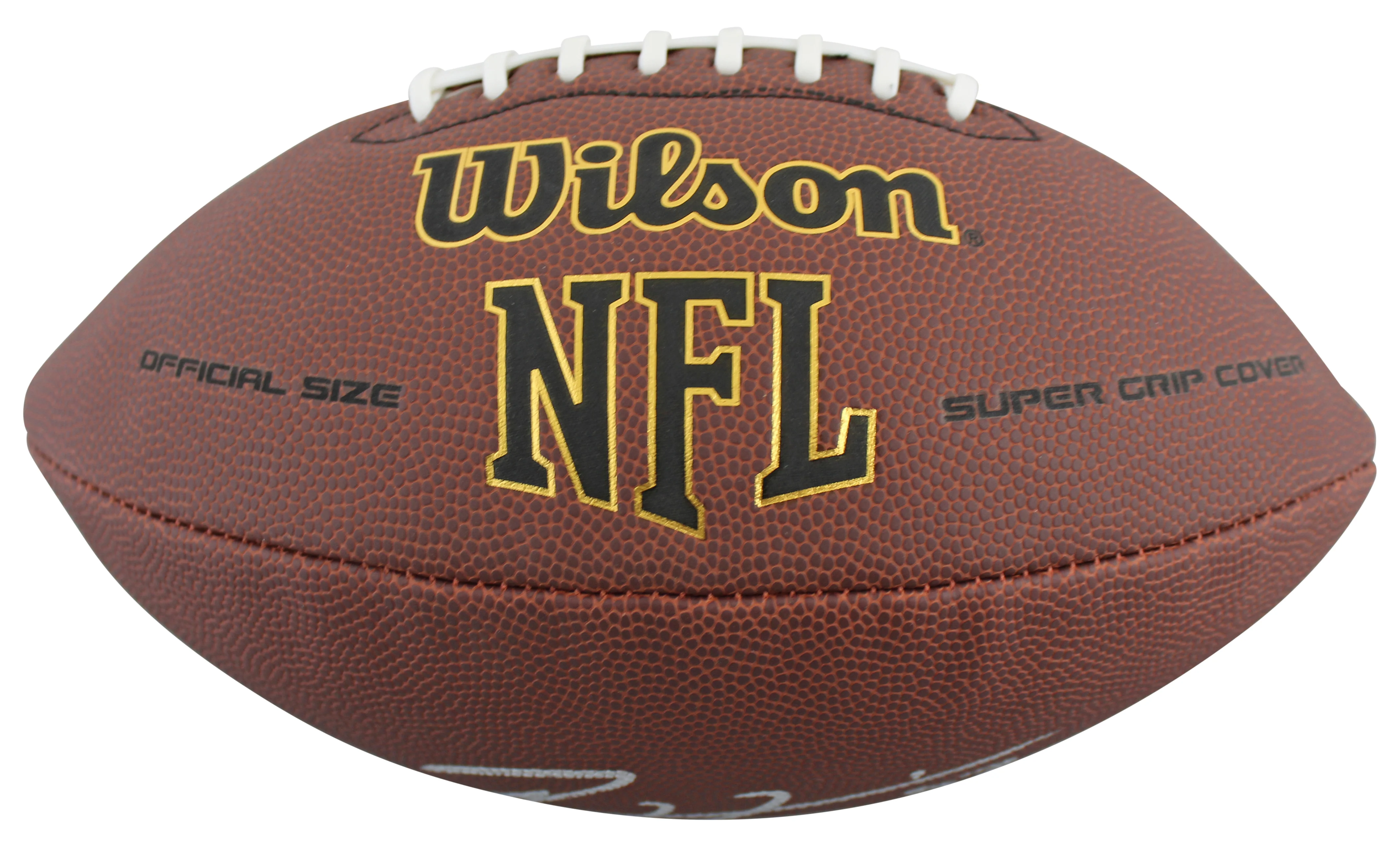 Ravens Ray Lewis Authentic Signed Wilson Super Grip Football W/ Case BAS Witness - Image 4