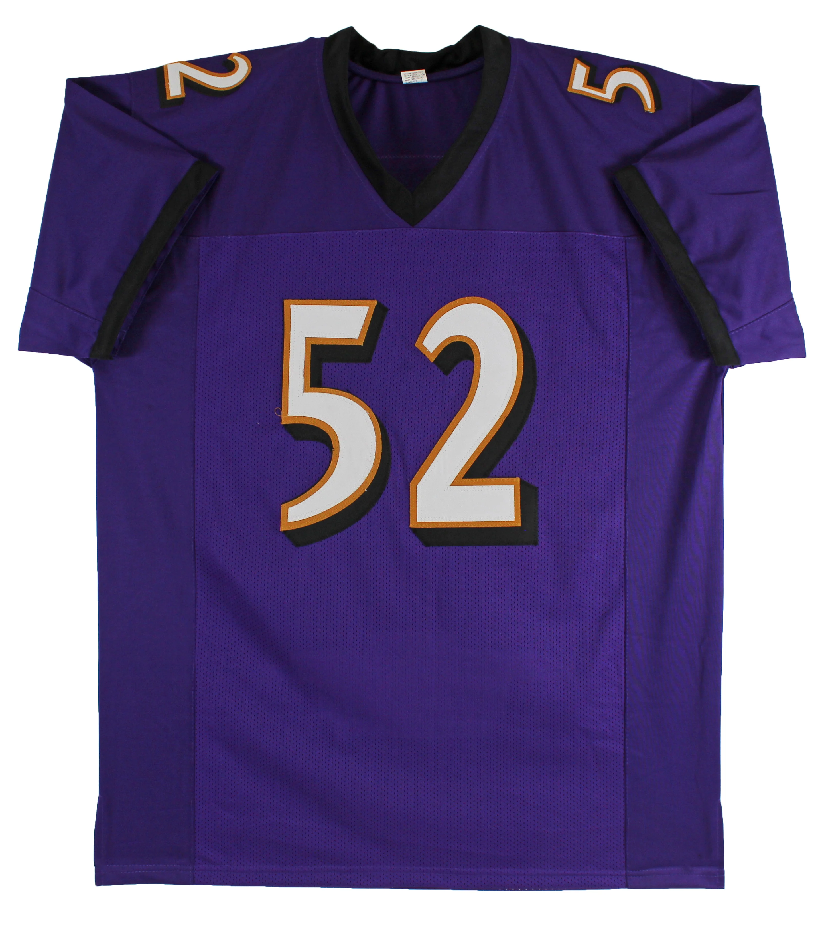 Ray Lewis Authentic Signed Purple Pro Style Stat Jersey BAS Witnessed - Image 5