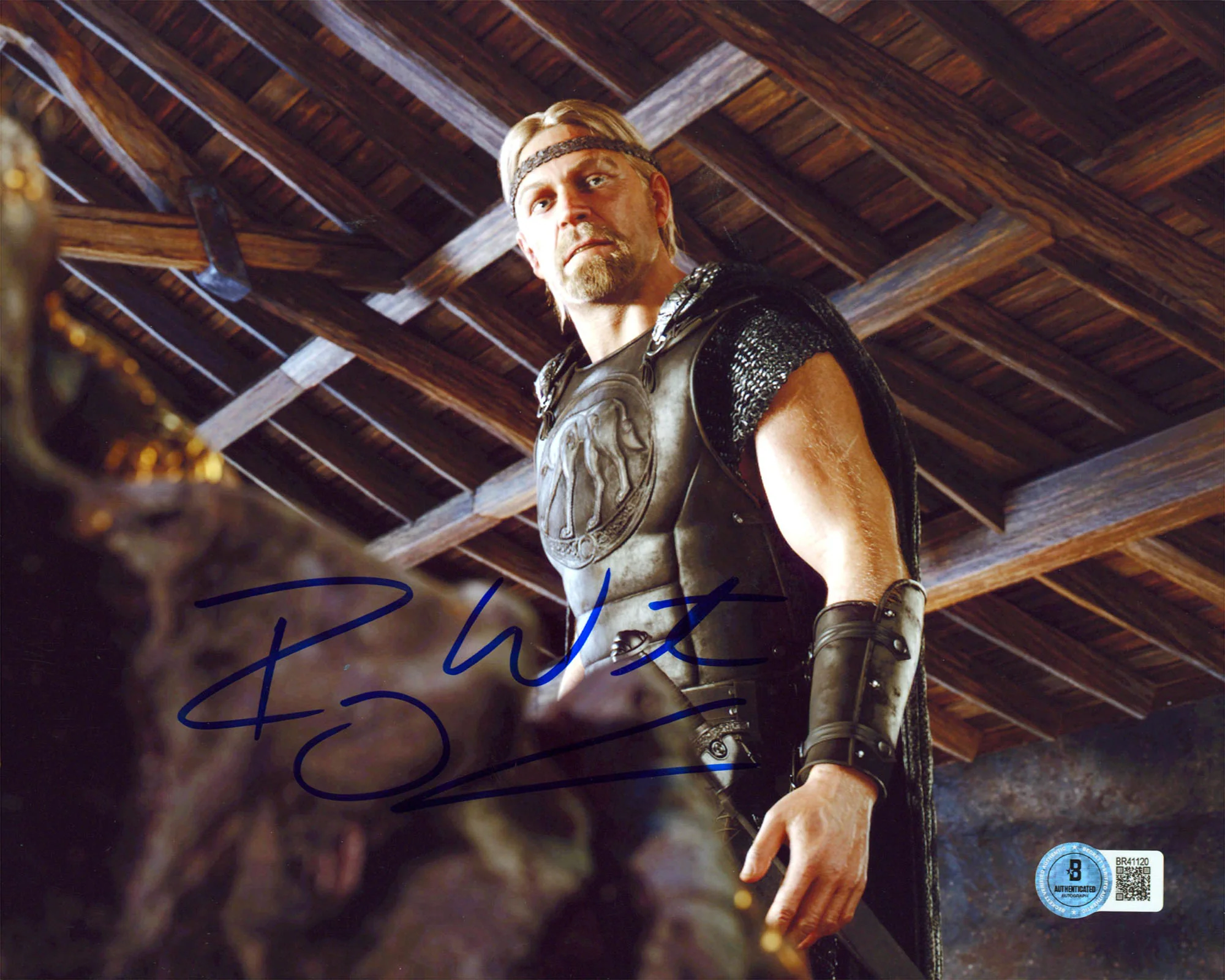 Ray Winstone Beowulf Authentic Signed 8x10 Vertical Photo BAS #BR41120 - Image 2