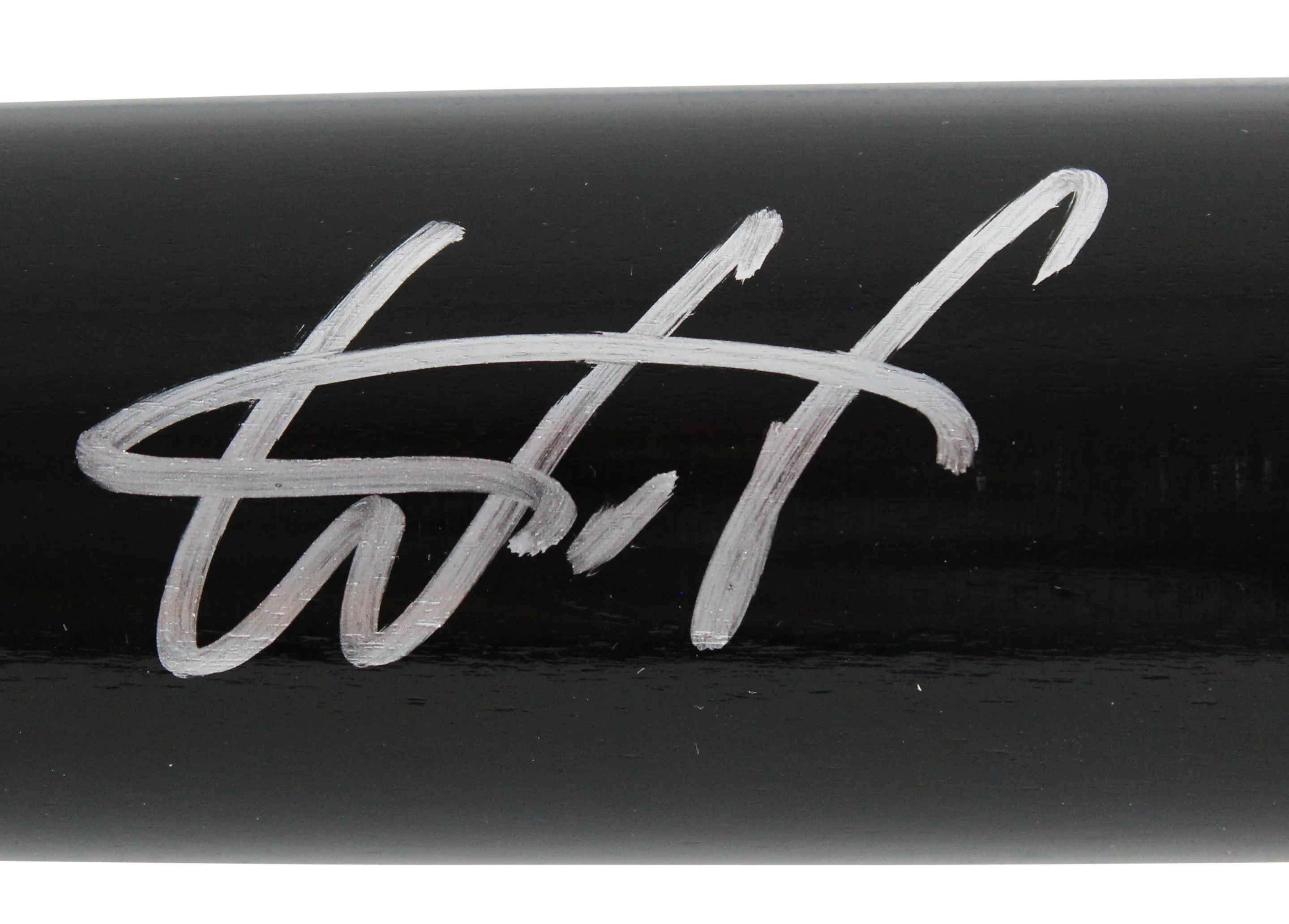 Rays Wander Franco Authentic Signed Black Rawlings Big Stick Baseball Bat JSA - Image 3