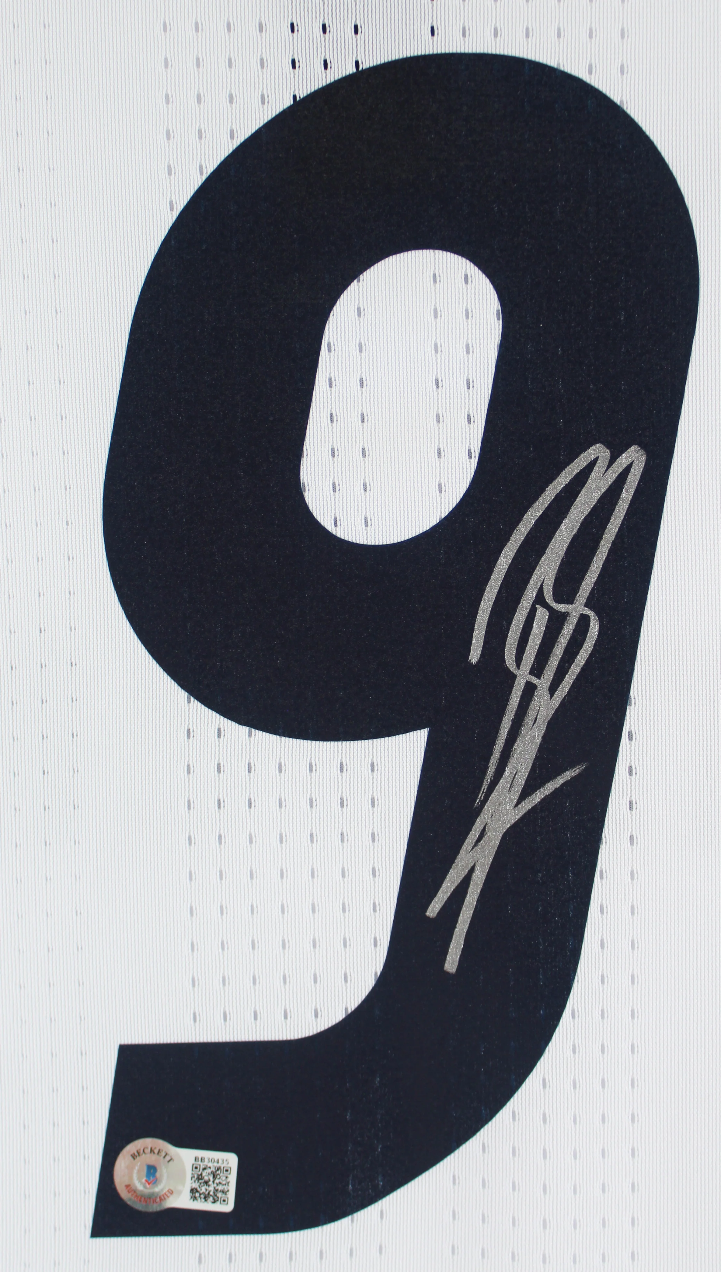 Real Madrid Karim Benzema Authentic Signed White Adidas Framed Jersey BAS - Image 3