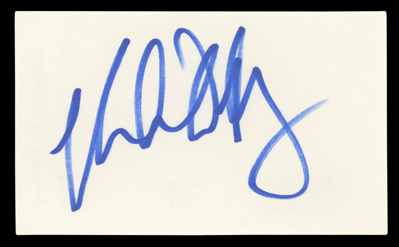 Rebecca De Mornay Risky Business Authentic Signed 3x5 Index Card BAS #BL96827 - Image 2