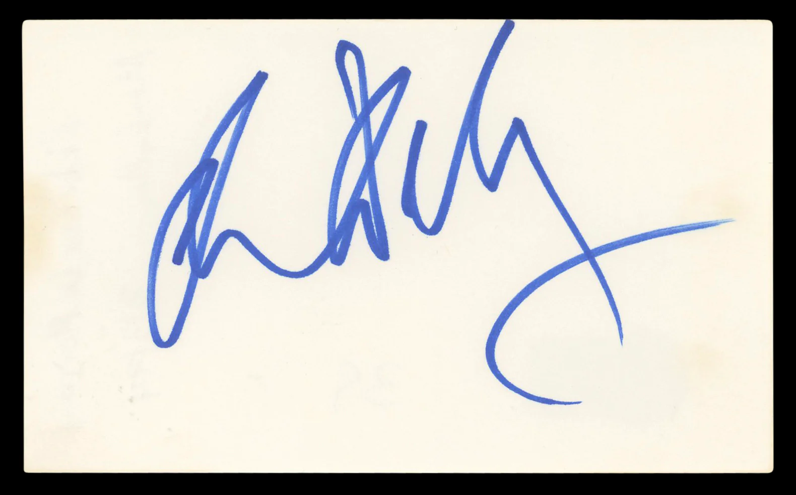 Rebecca De Mornay Risky Business Authentic Signed 3x5 Index Card BAS #BL96828 - Image 2