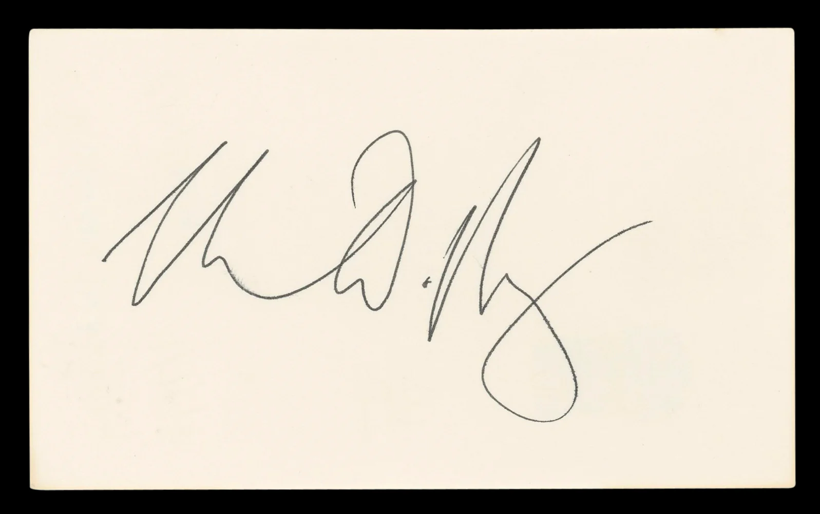 Rebecca De Mornay Risky Business Authentic Signed 3x5 Index Card BAS #BL96829 - Image 2