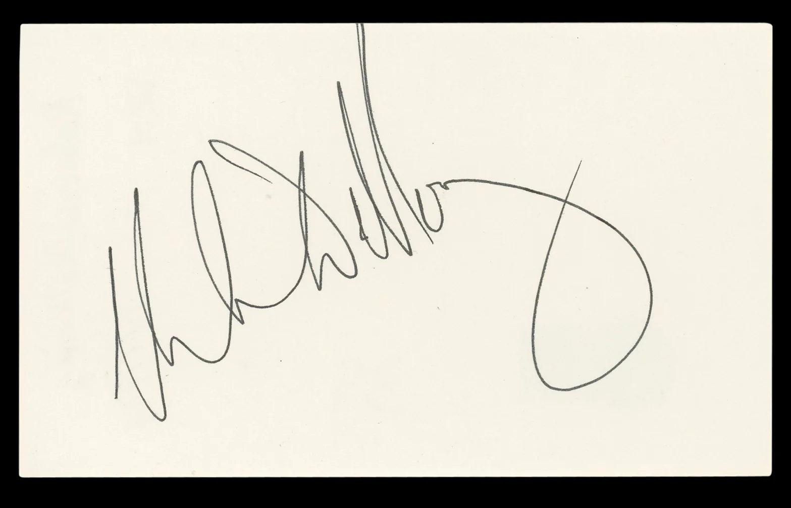 Rebecca De Mornay Risky Business Authentic Signed 3x5 Index Card BAS #BL96830 - Image 2