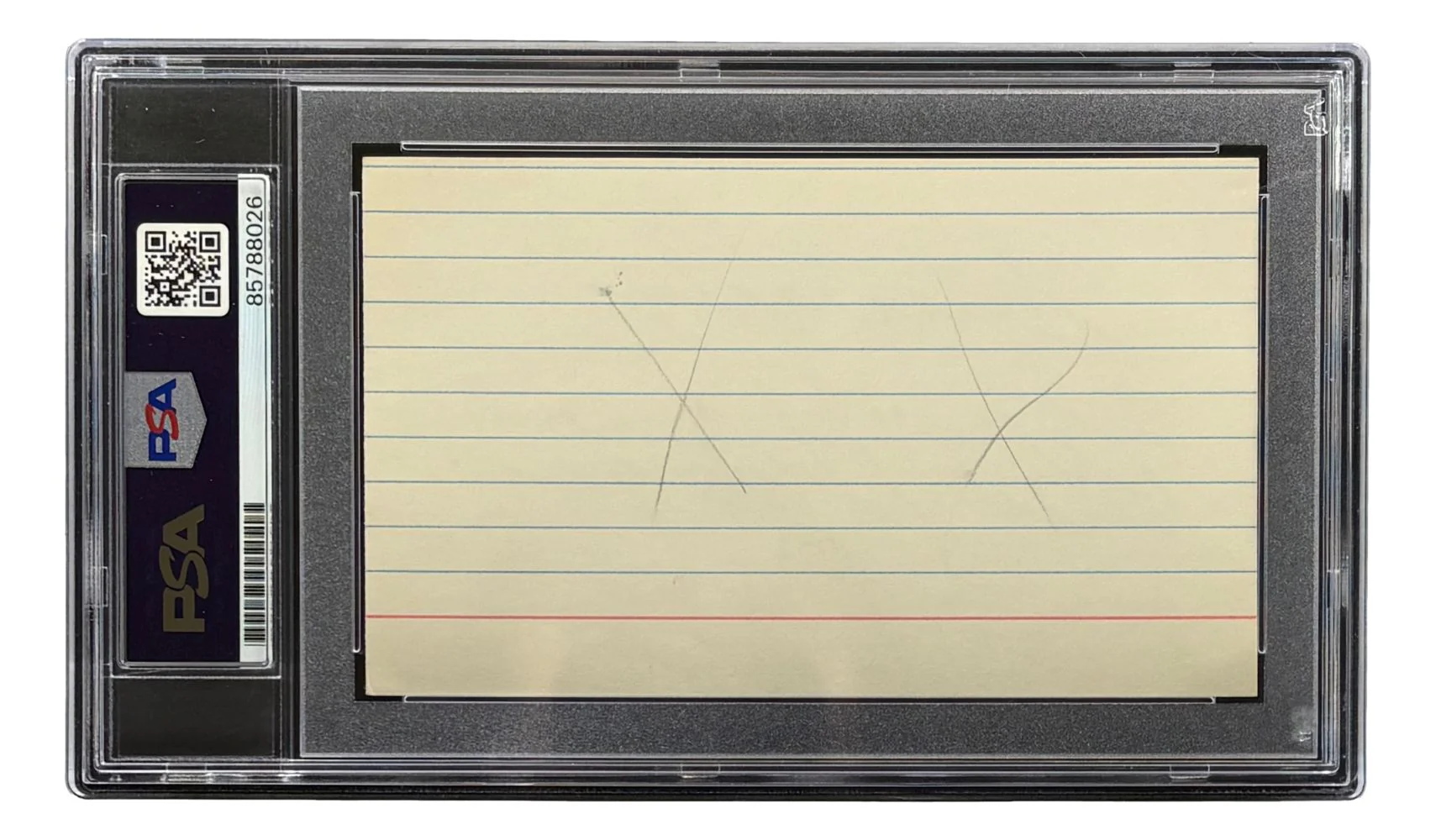 Red Grange Chicago Bears Signed Index Card Sincerely PSA/DNA - Image 2