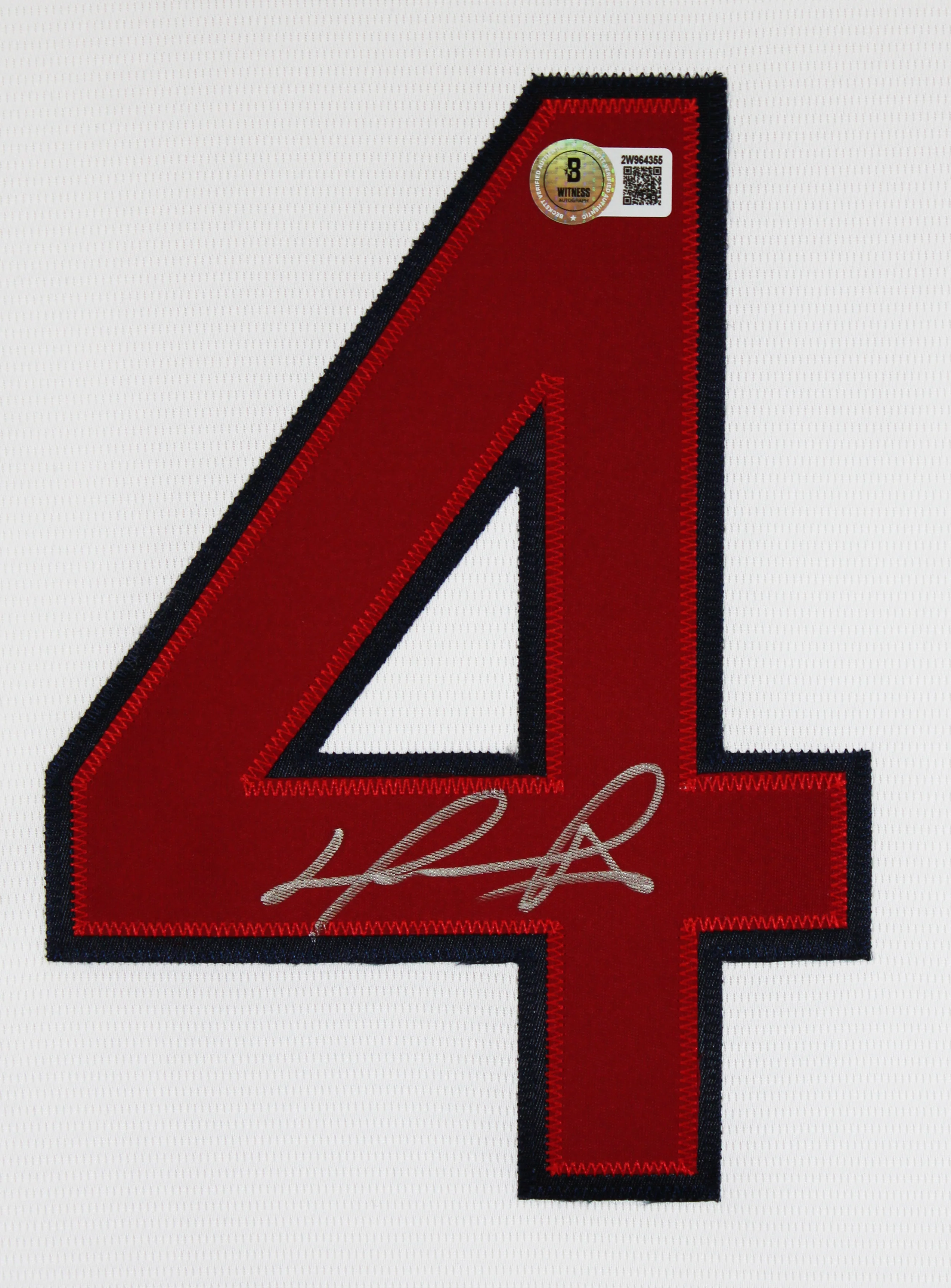 Red Sox David Ortiz Authentic Signed White Nike Jersey Autographed BAS Witnessed - Image 4