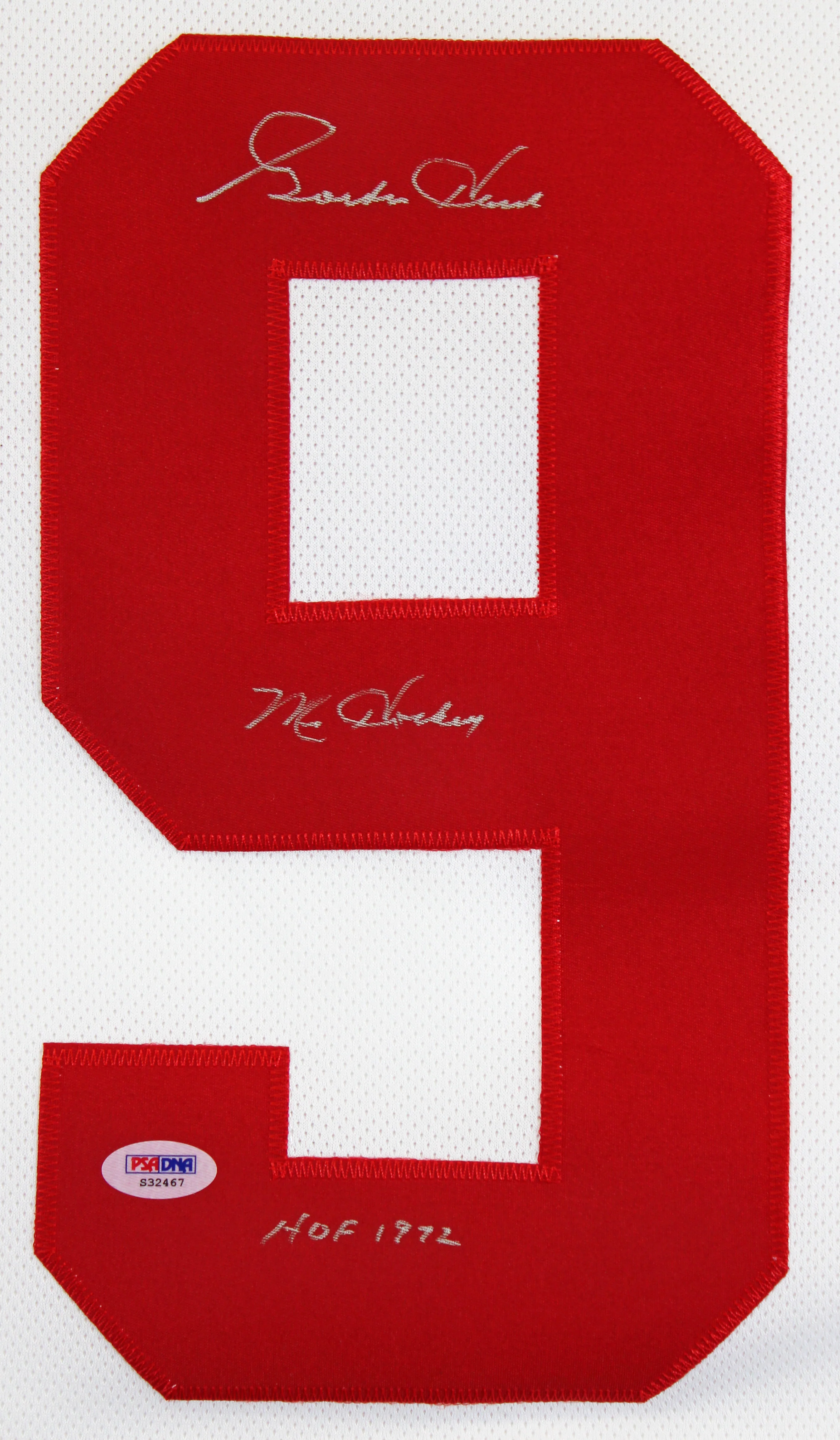 Red Wings Gordie Howe "2x Insc" Signed White Pro Player Jersey PSA/DNA #S32467 - Image 4