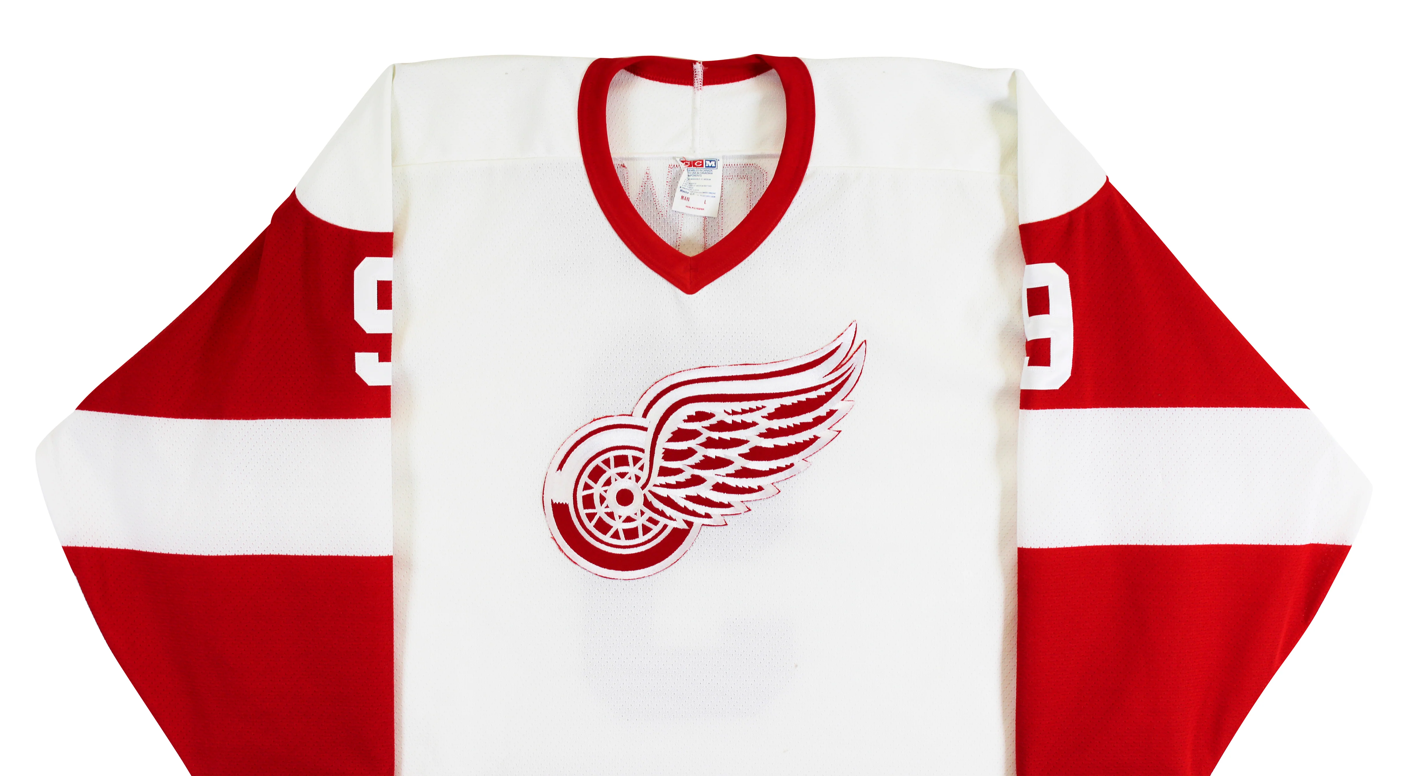 Red Wings Gordie Howe "Mr. Hockey, HOF 1972" Signed White CCM Jersey PSA #Q41382 - Image 7