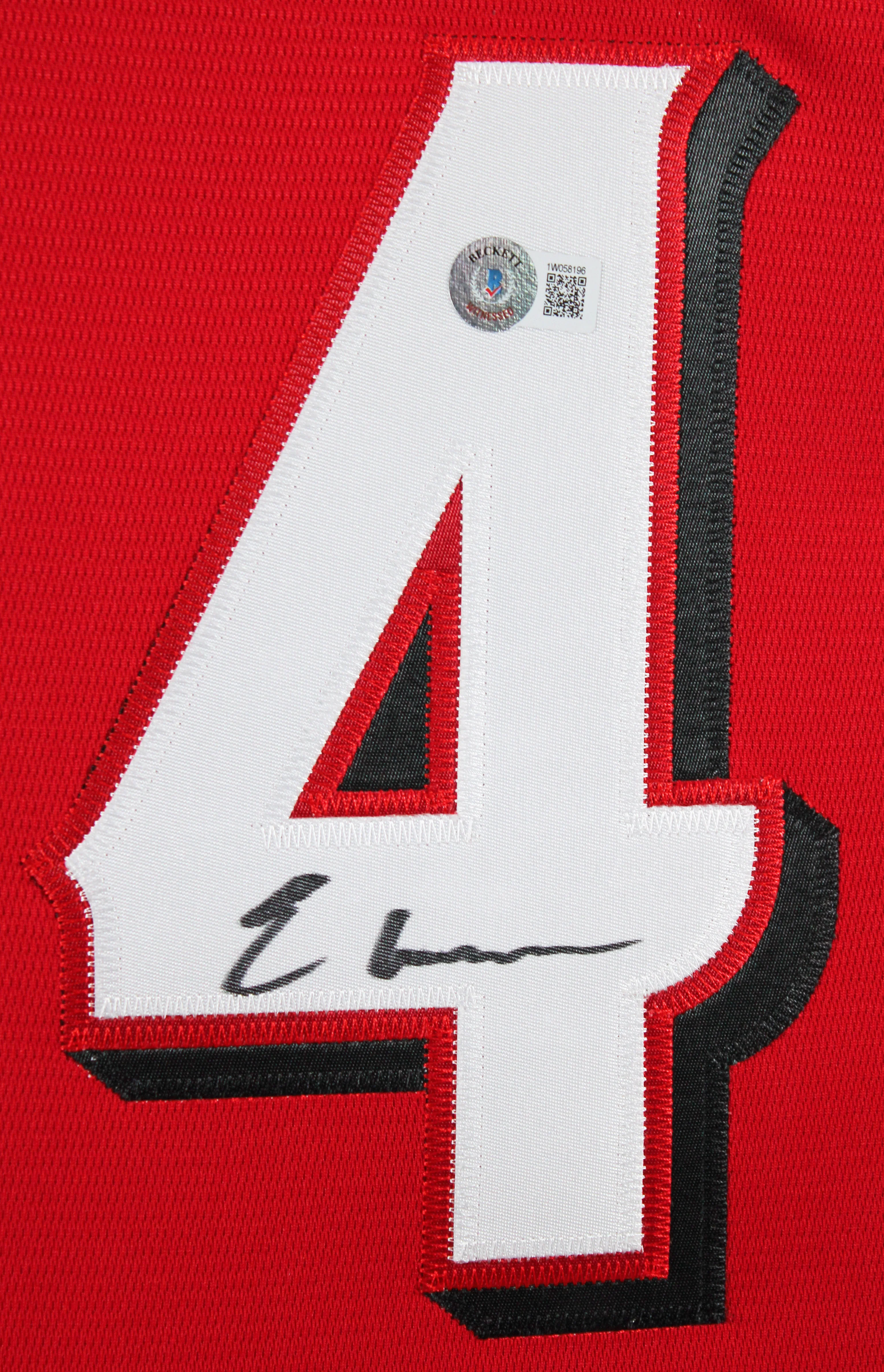 Reds Elly De La Cruz Authentic Signed Red Nike Framed Jersey BAS Witnessed - Image 3