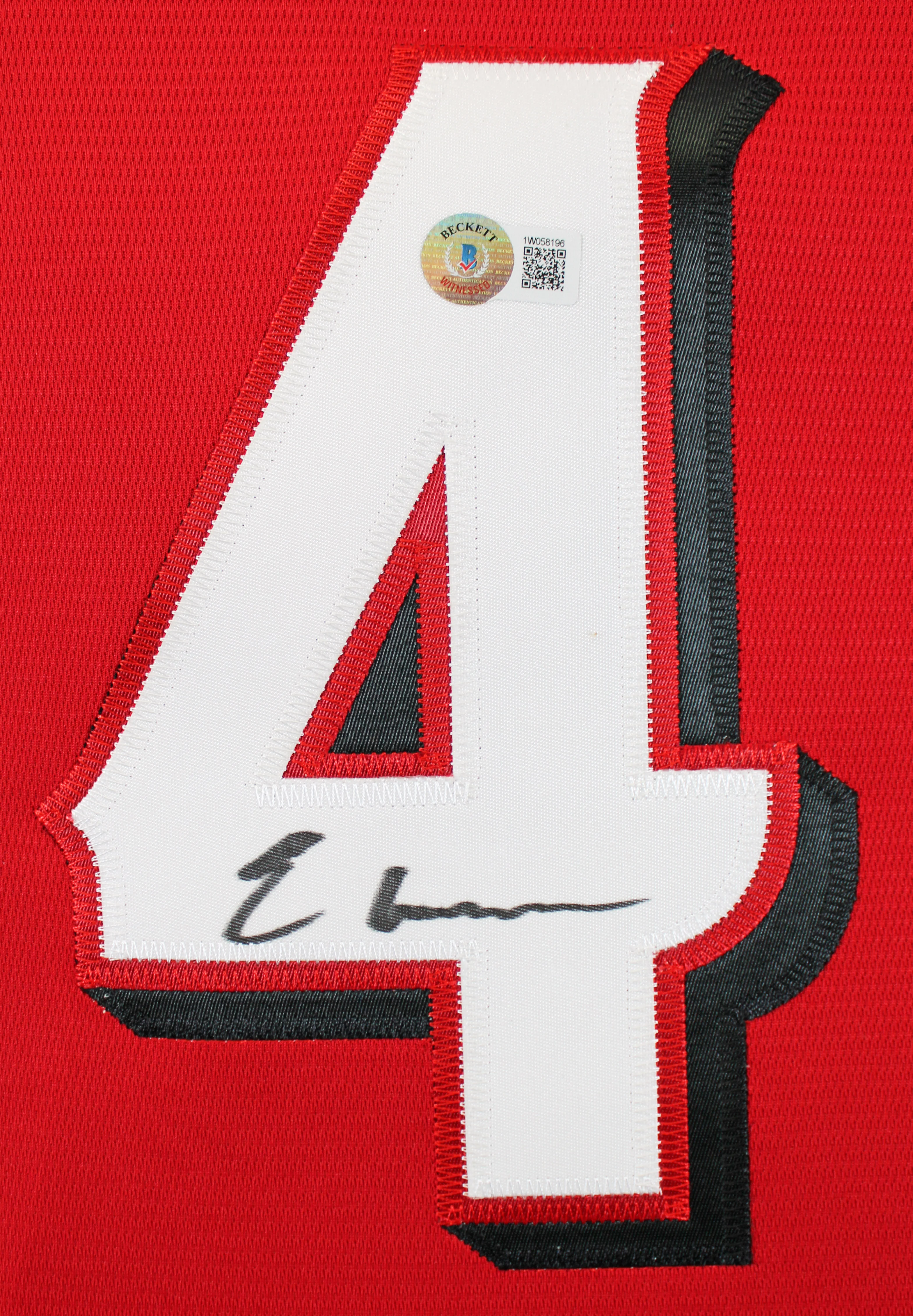 Reds Elly De La Cruz Authentic Signed Red Nike Jersey Autographed BAS Witnessed - Image 2