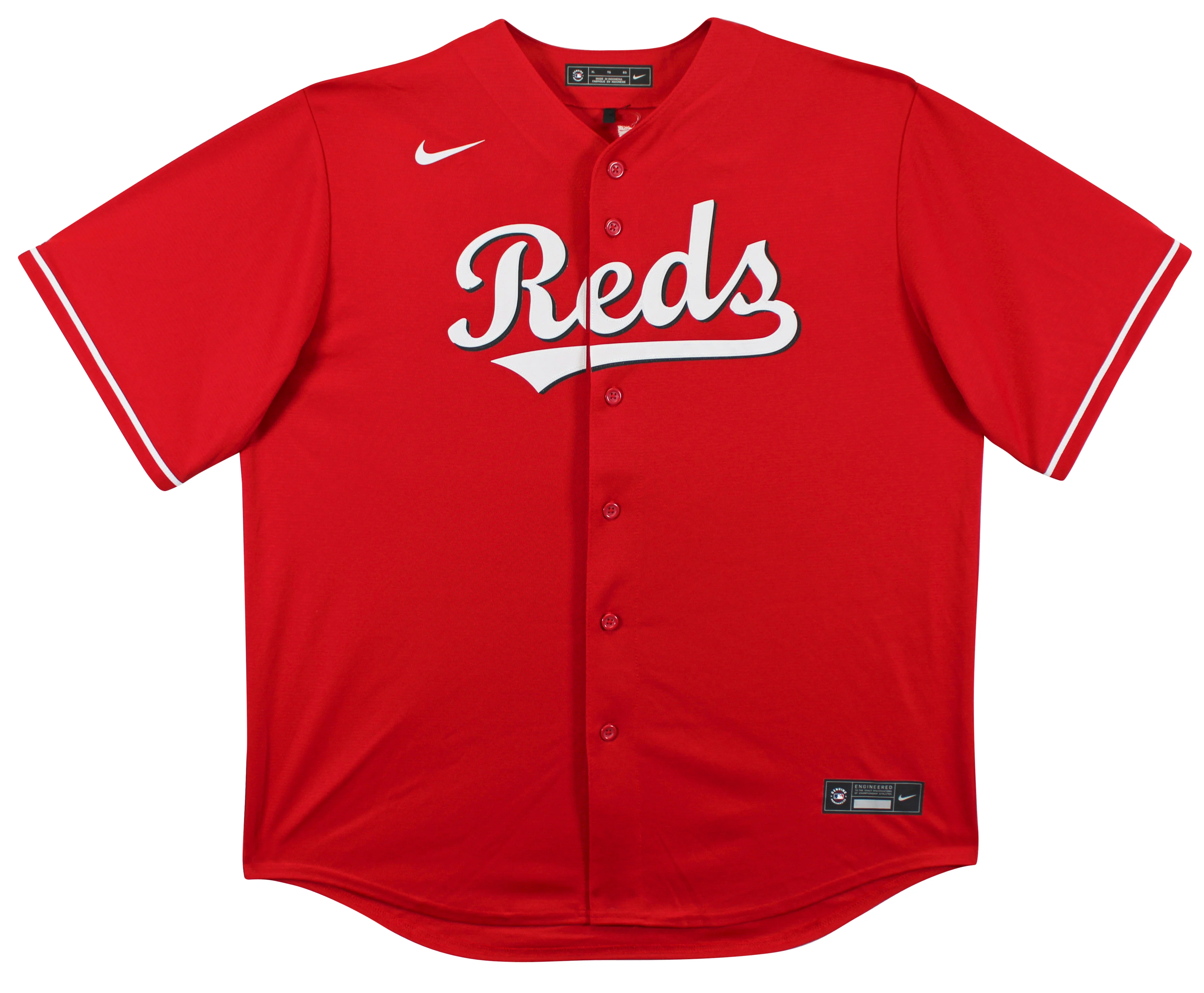 Reds Elly De La Cruz Authentic Signed Red Nike Jersey Autographed BAS Witnessed - Image 3