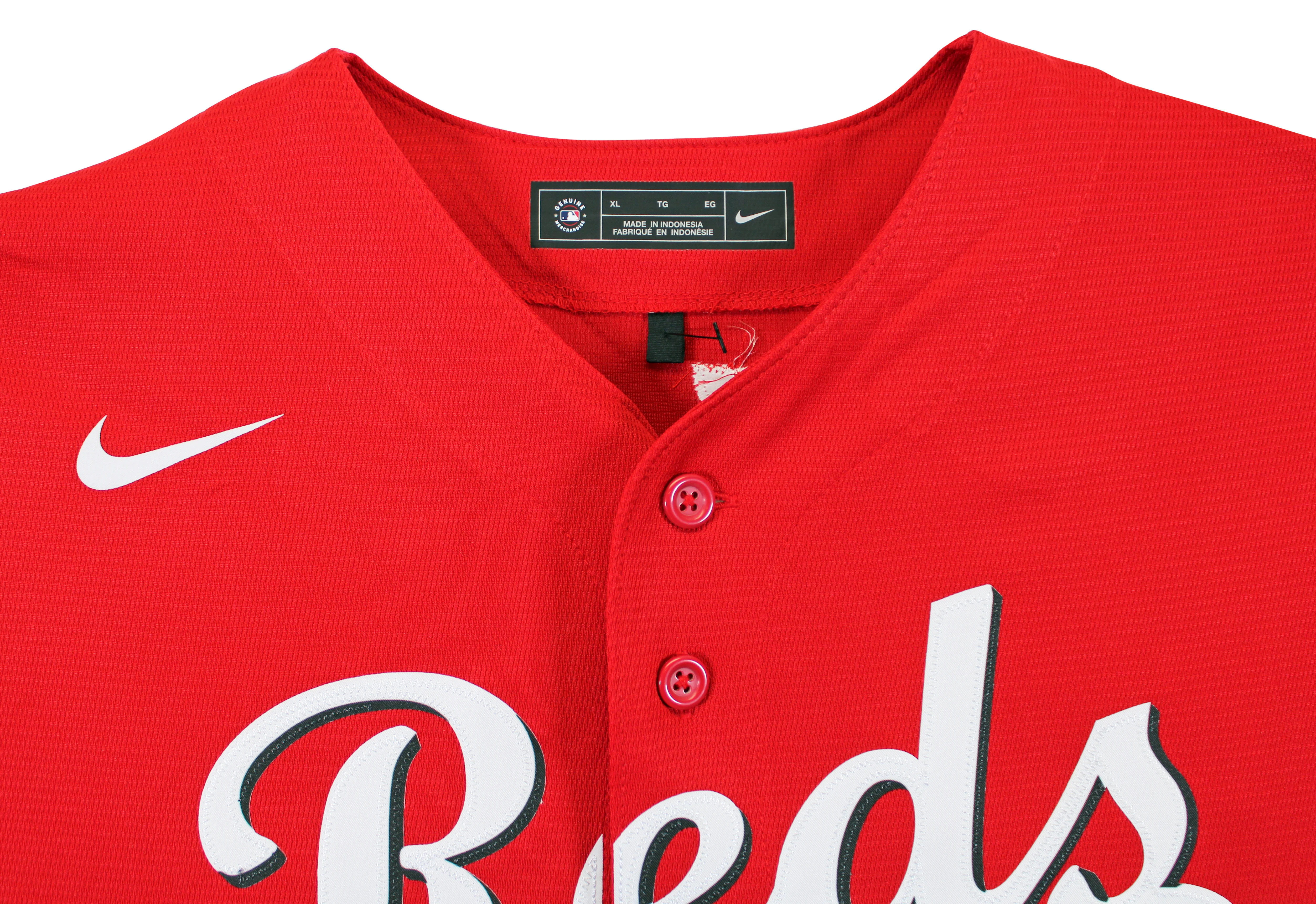 Reds Elly De La Cruz Authentic Signed Red Nike Jersey Autographed BAS Witnessed - Image 4