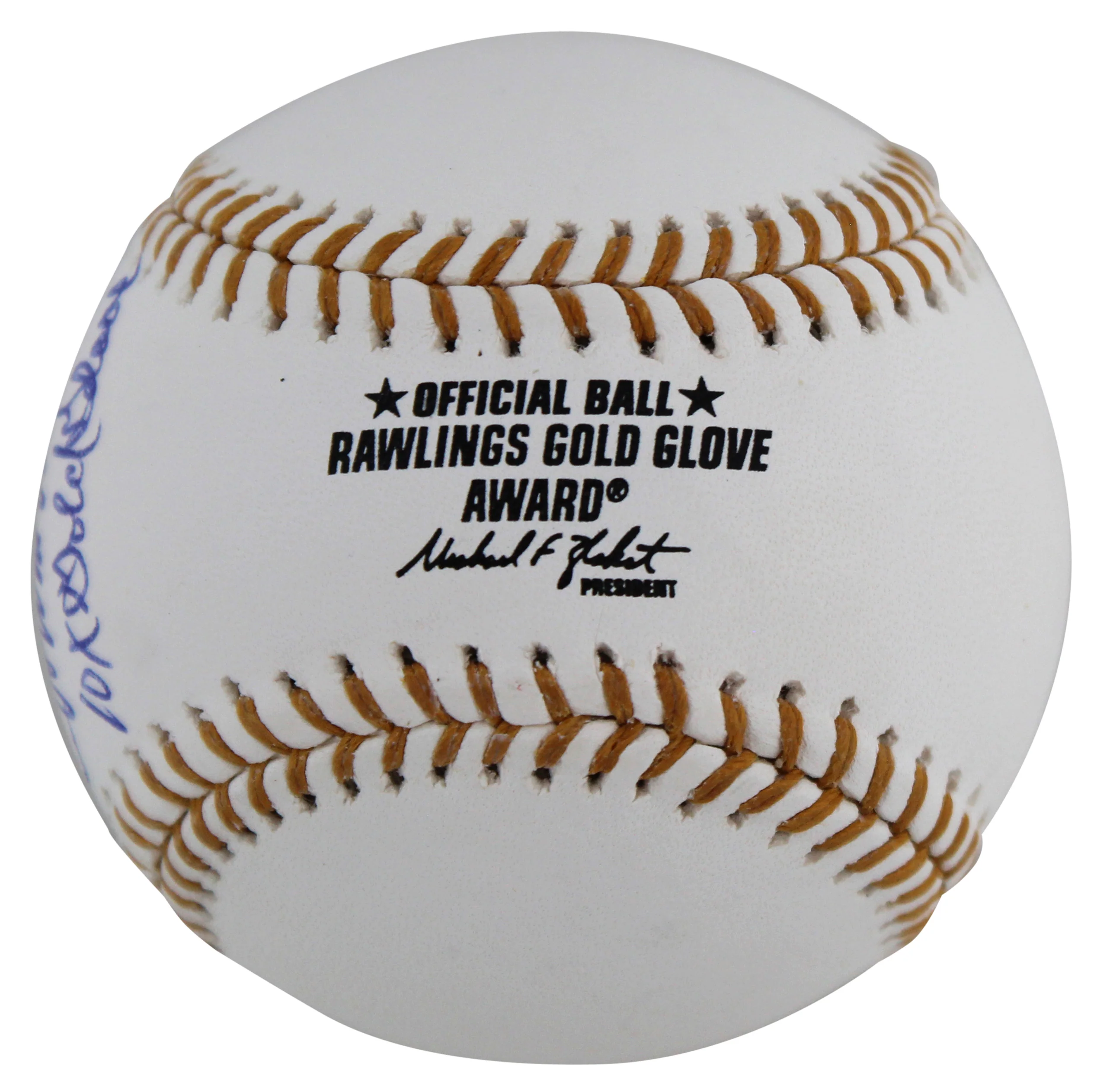 Reds Johnny Bench "10x Gold Glove" Signed Gold Glove Logo Oml Baseball Fanatics - Image 5
